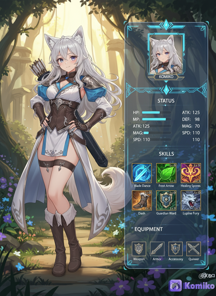 Character Status Screen: Volia Vulfenia