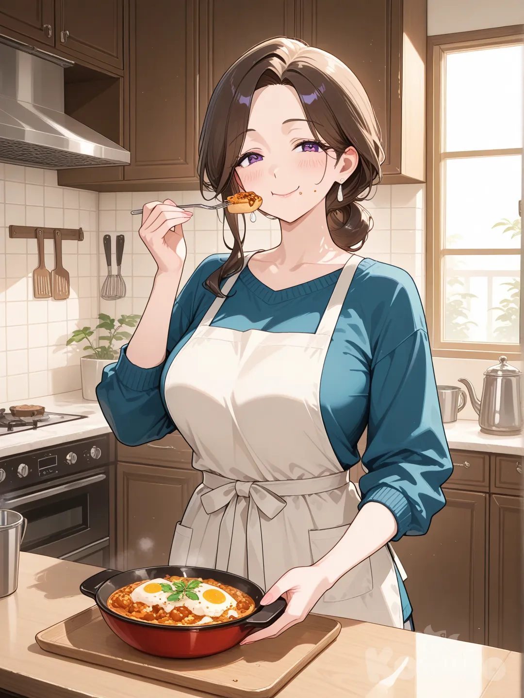 кушает мяма