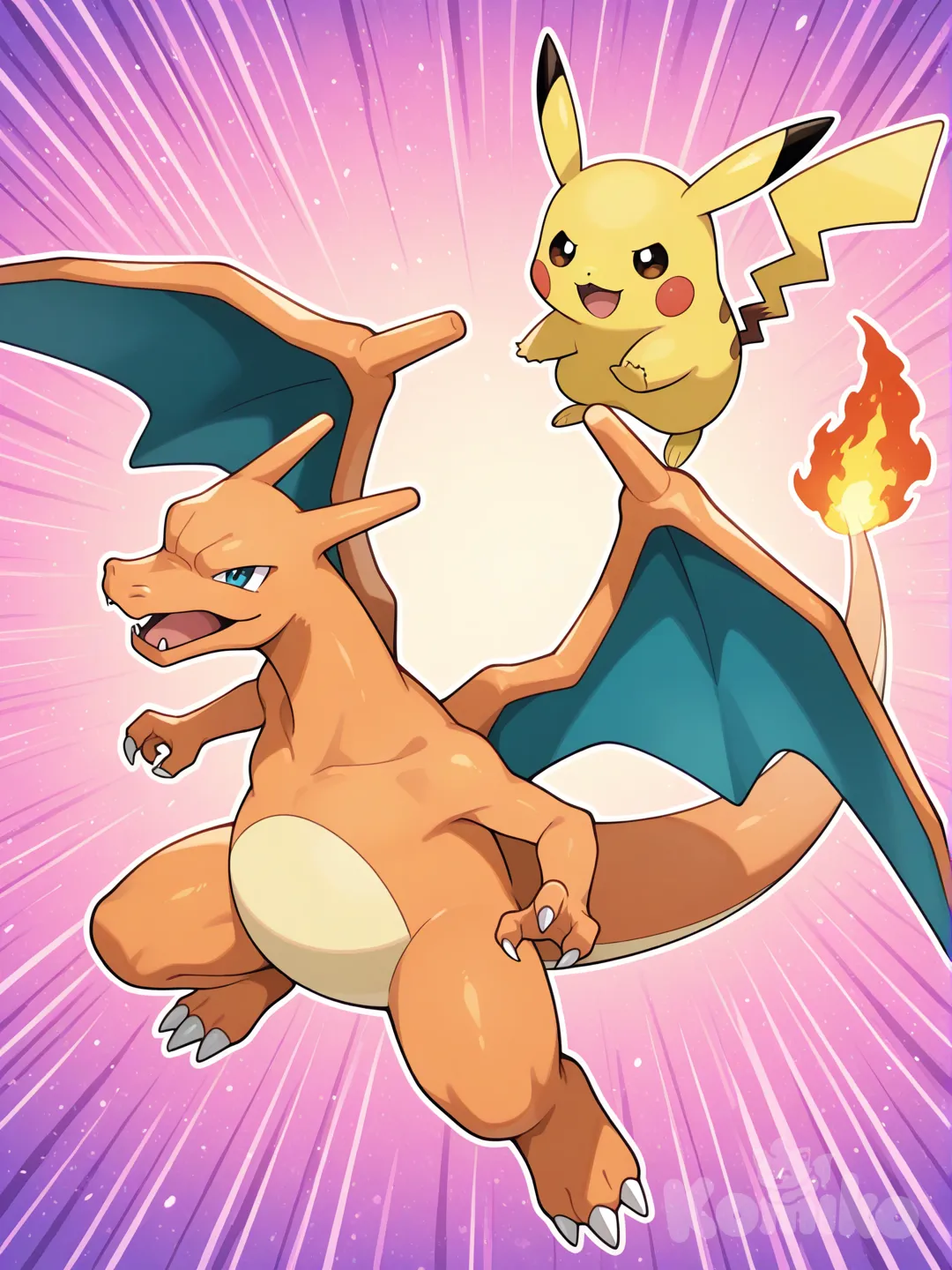 Charizard y Pikachu