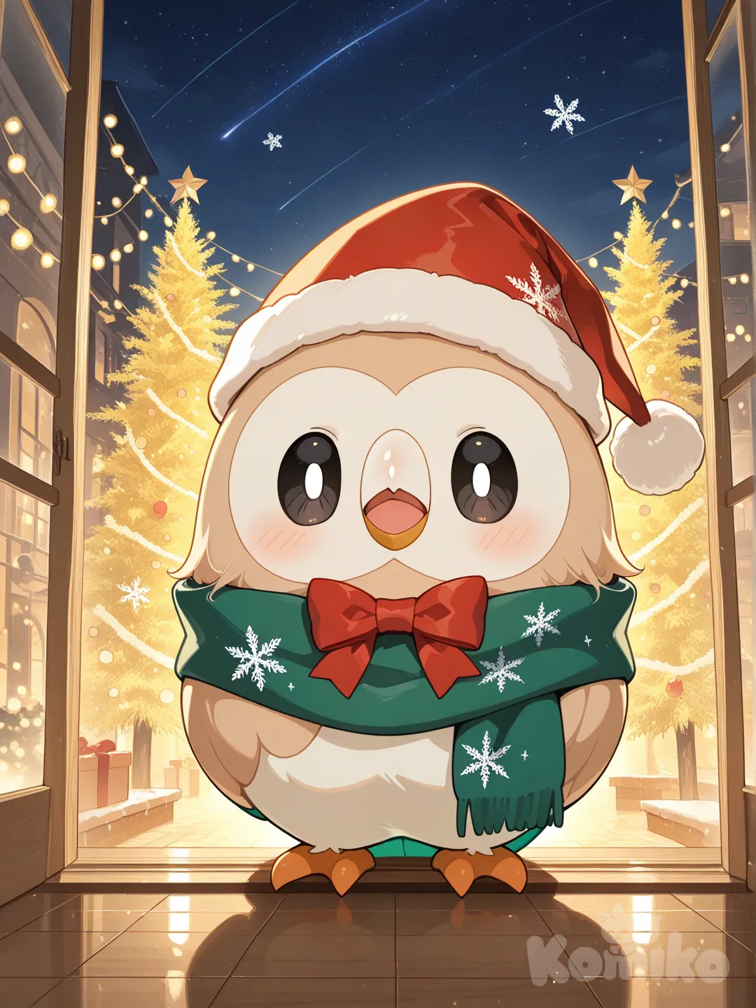 Rowlet Navideño