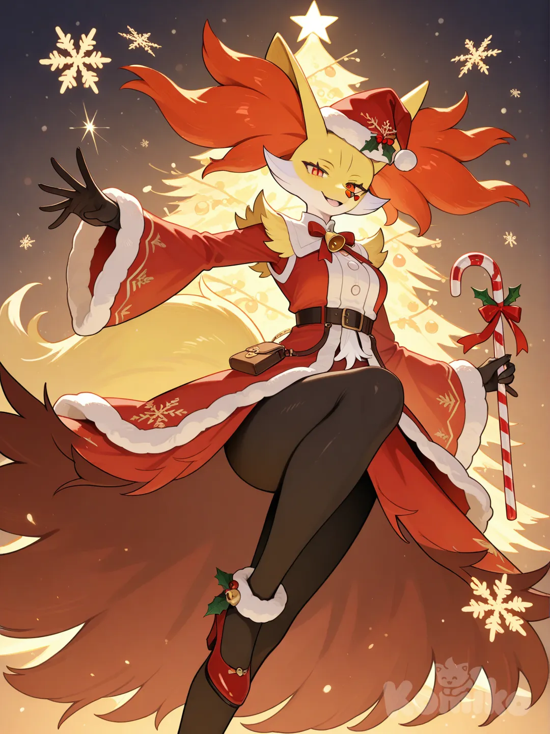Delphox Navideña