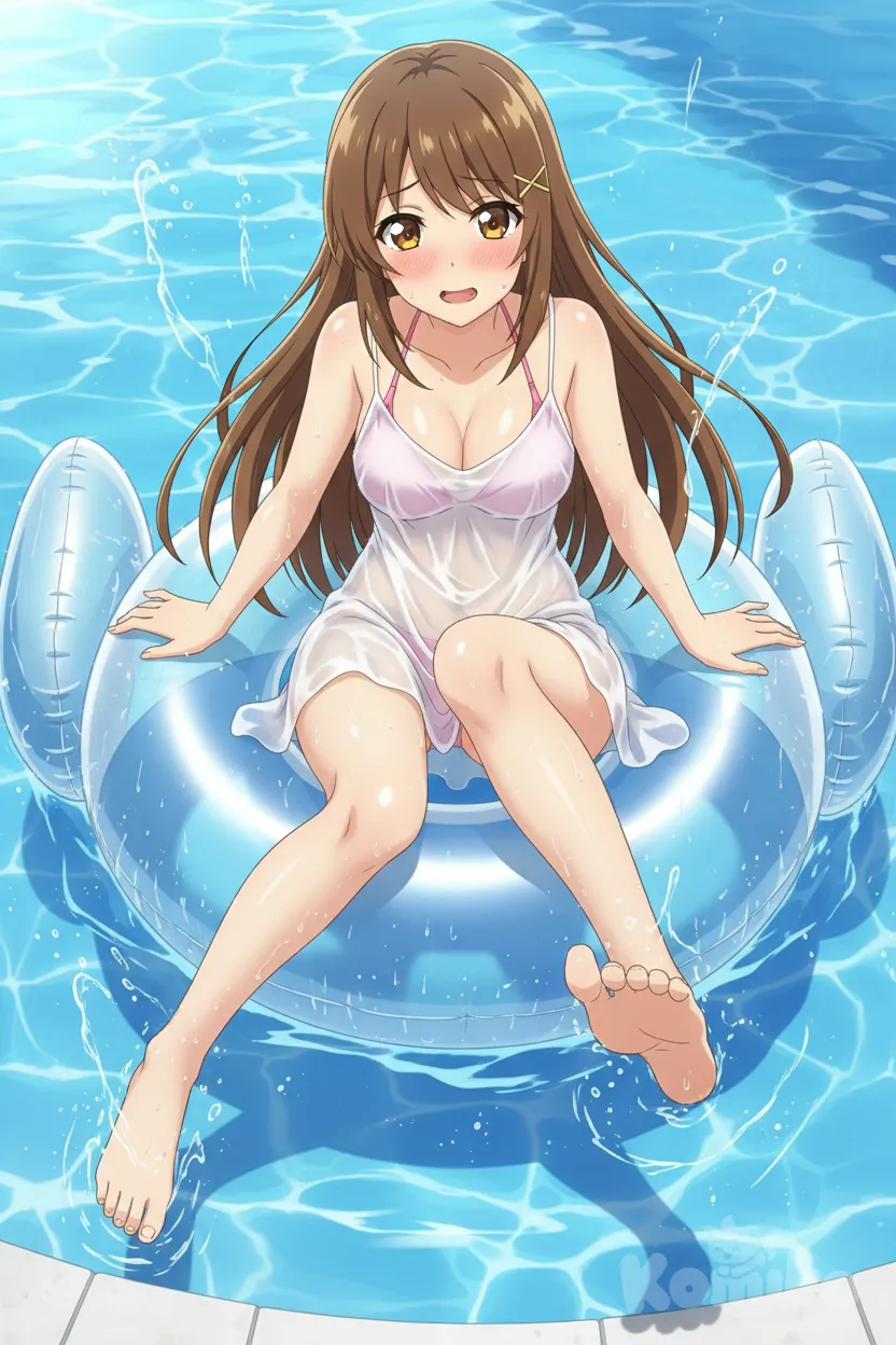 泳装的小蓝姐姐~