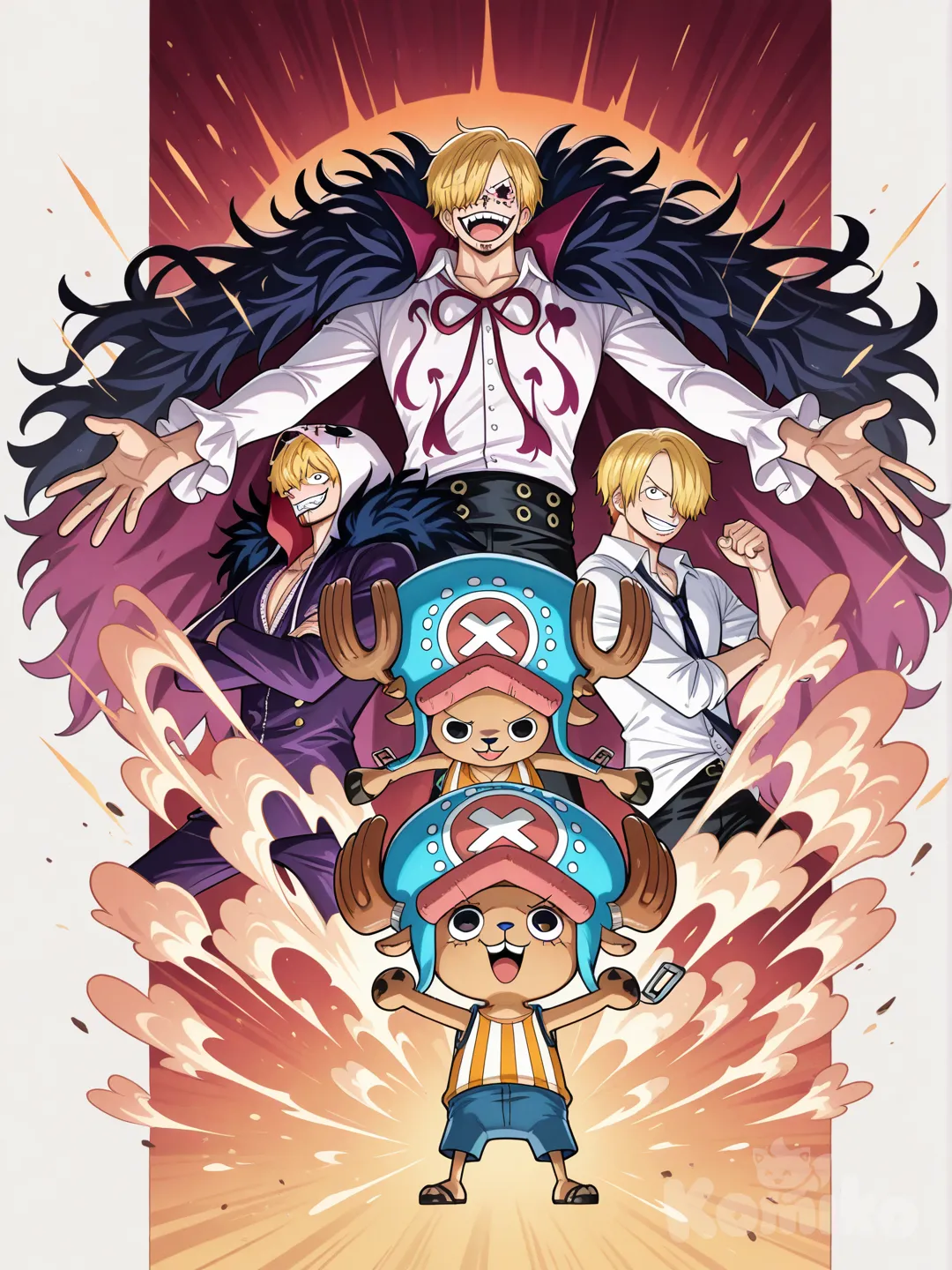 @Tony_Tony_Chopper, @Donquixote_Rocinante, @Sanji_(One_Piece)