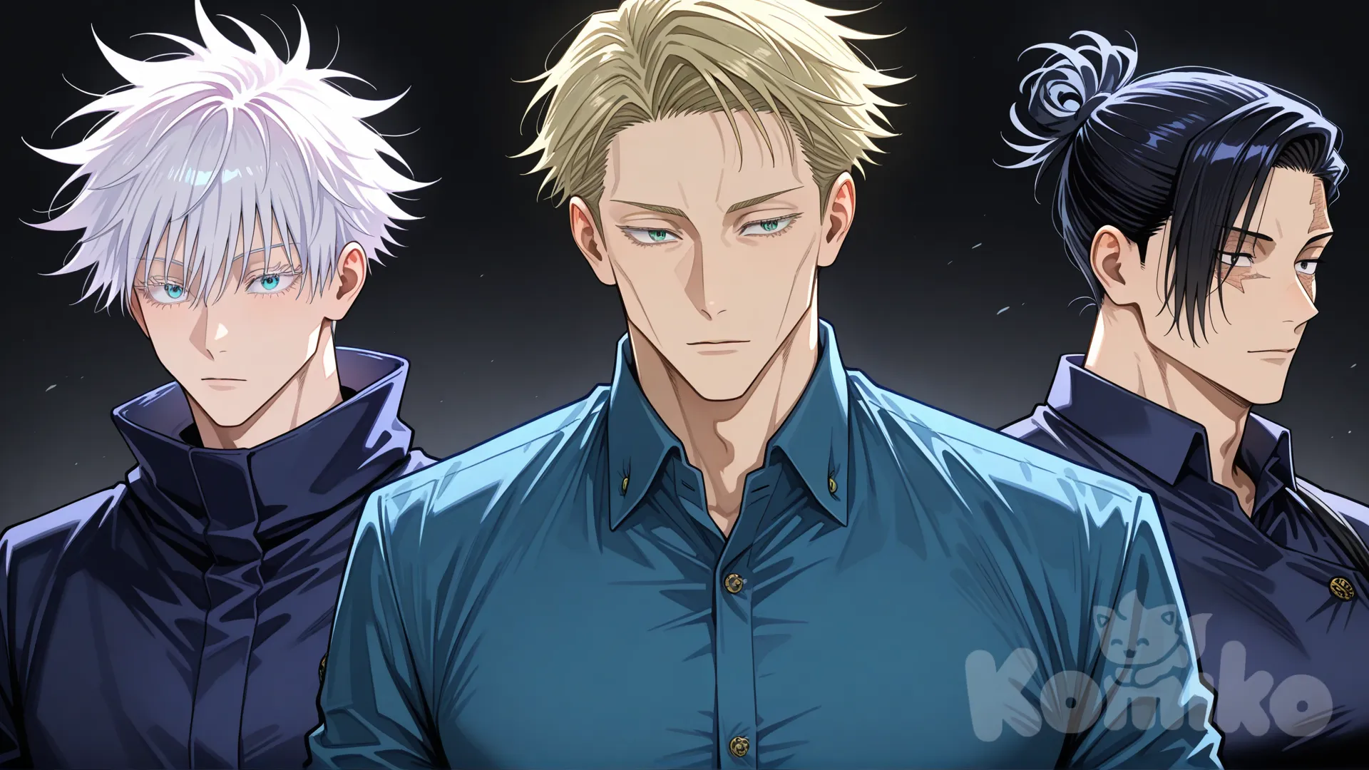 @Gojou_Satoru, @Nanami_Kento, @Toudou_Aoi_(Jujutsu_Kaisen)