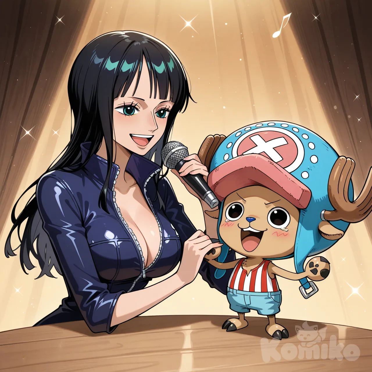 @Nico_Robin, @Tony_Tony_Chopper, singing