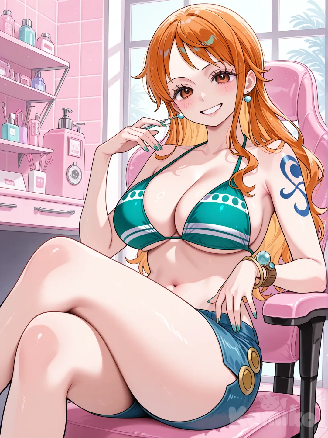 @Nami_(One_Piece) Getting my nails done