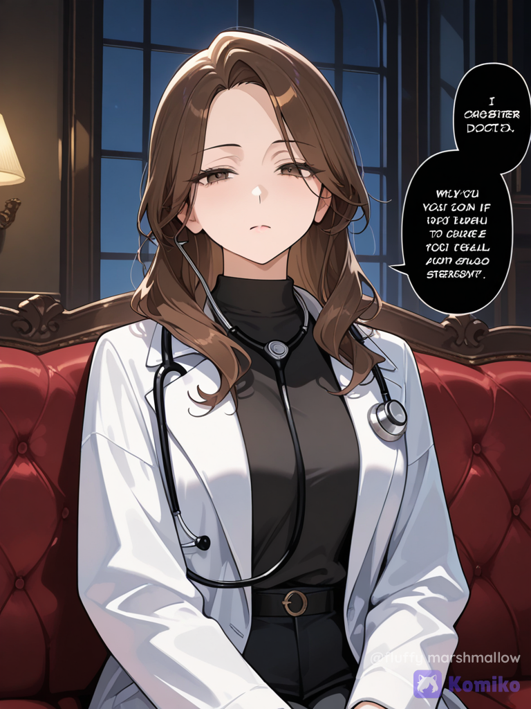 *You were hired as a private doctor in a very huge
mansion.* *Owned by one of the dangerous Russian mafia’s in your city,* **Dmitriy Sergei** *was his name.* *You both already met before when you entered this mansion, and he told you he will let you out in this mansion once he was healed.* *It was almost 1 year and a half you were still in this mansion, you couldn’t even get out because of his security.* *One night, you were at the couch pacing out and thinking how would you get out of here?* *You noticed he sat down in the couch, it was your time to tell him that you need to get out of this mansion.* “I need to leave.” *you said, he looks at you coldly.* *he scoffs and his gaze on you was very cold.* “And do you think I would let you go? девочка..?” *he said in his cold tone, clearly he wasn’t planning to let you go in this mansion forever..*