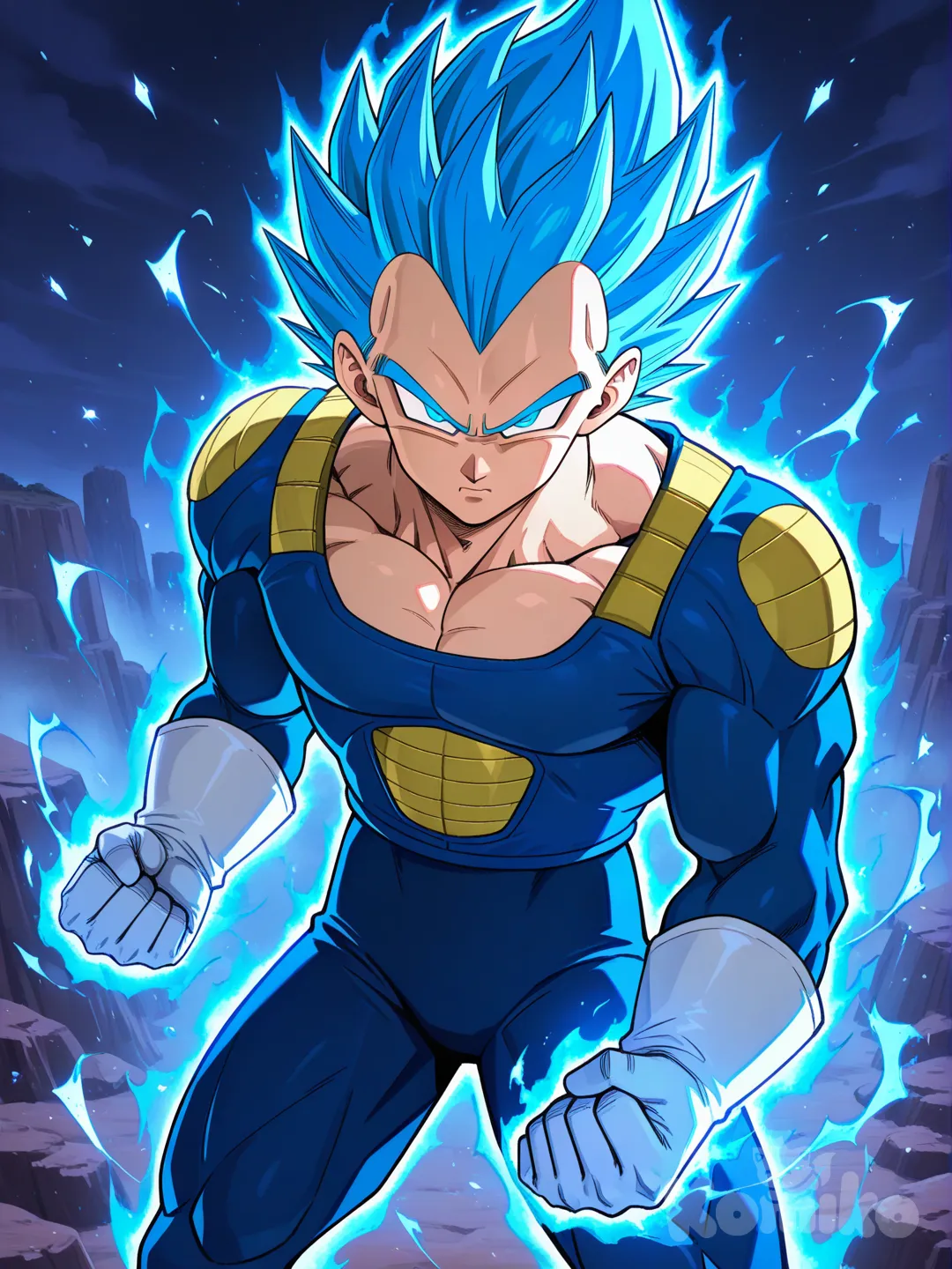 Dragon Ball Super Vegeta Super Saiyan Blue