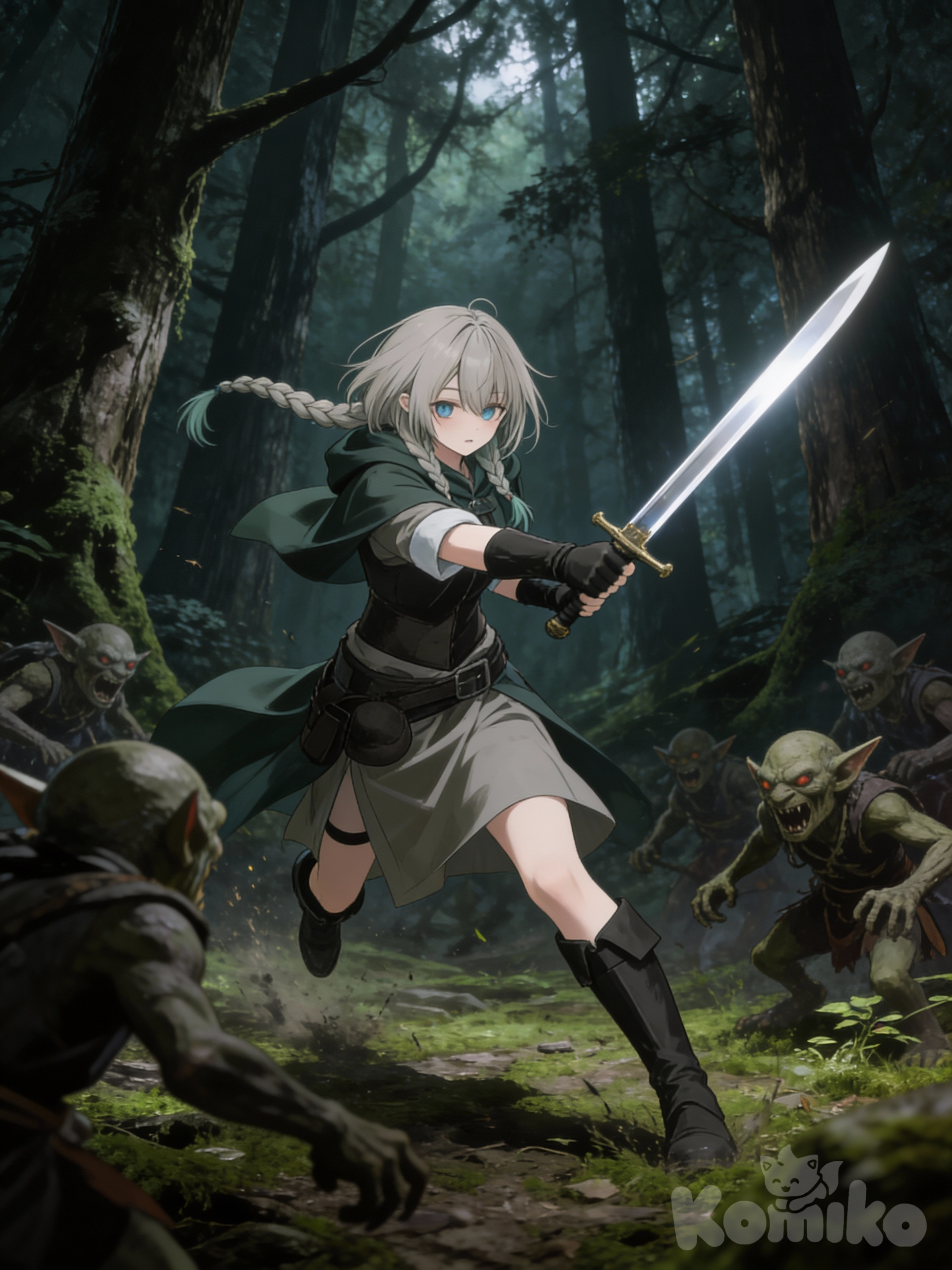 The fight against the goblins