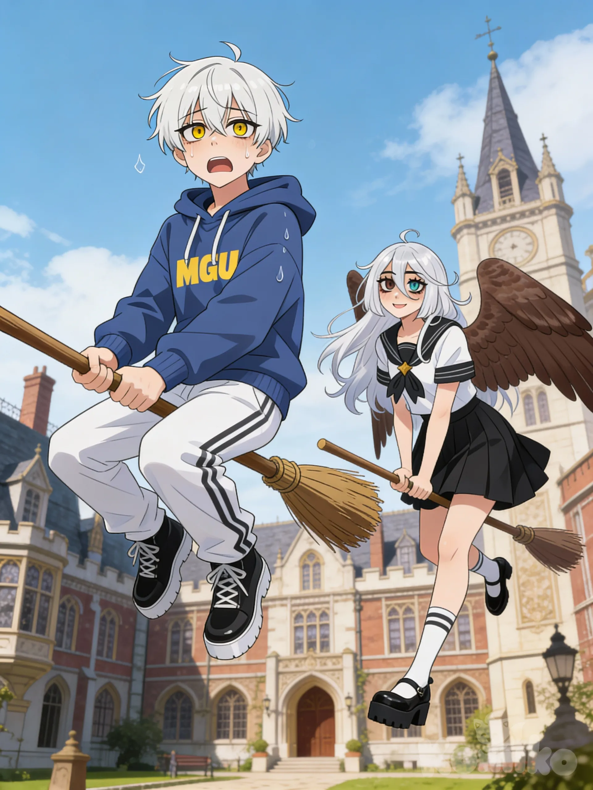 Kiyoshi Rides A Broomstick!