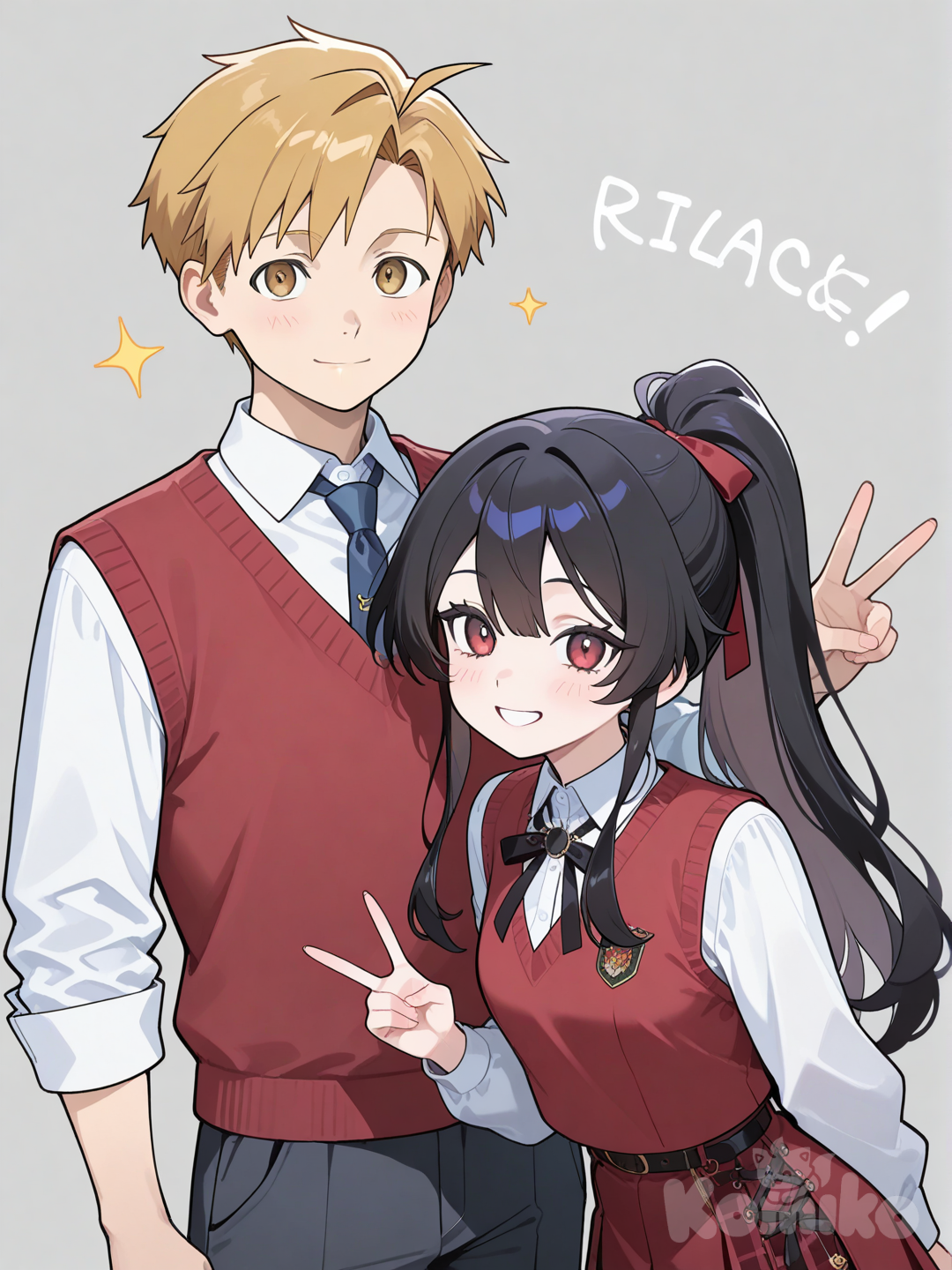 Alphonse Elric and my Fullmetal Alchemist OC Ember Talltail