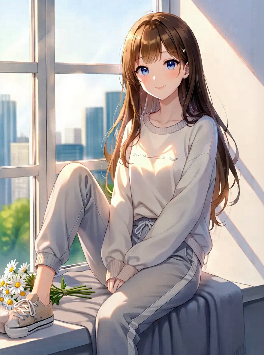 1girl, anime coloring