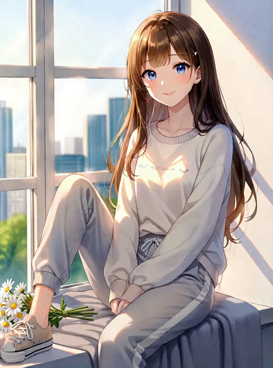 1girl, anime coloring