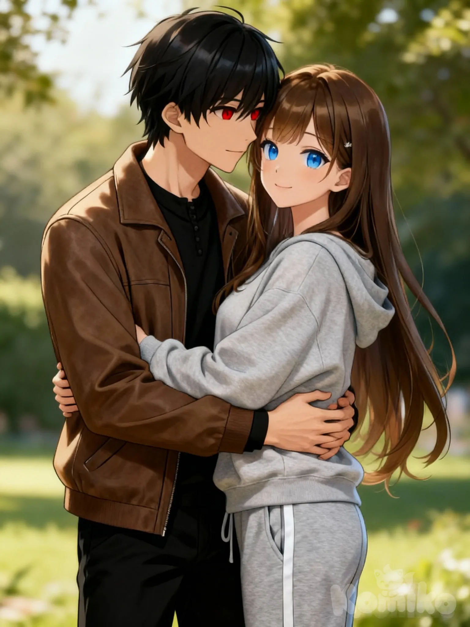 @michelle-fxgs, @k-Jzwc, 2452c530c9a548abbf10c34d731dcc89preview.jpeg~tplv生成一张和参考图画风一致的的两人的情侣照片