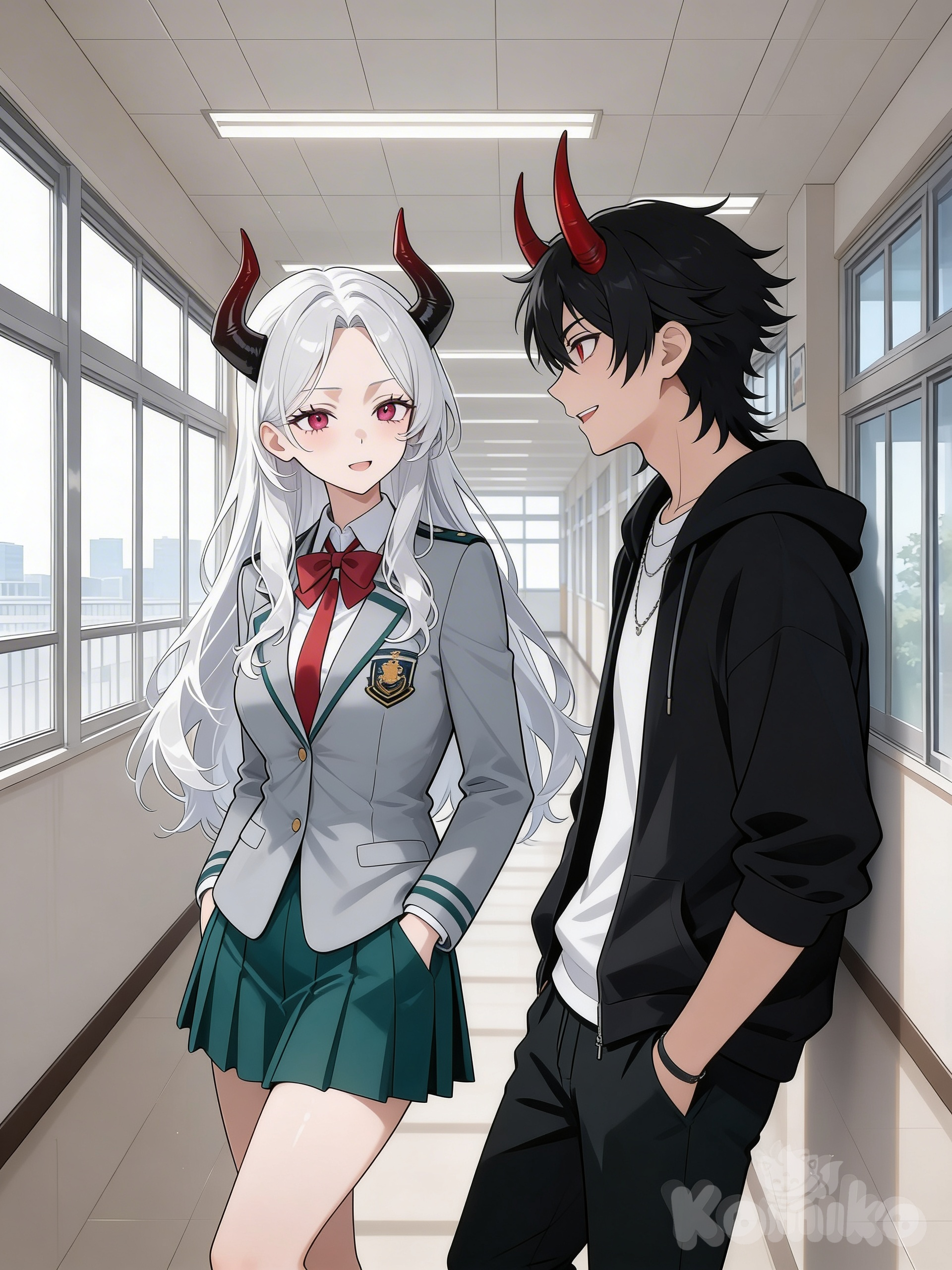 Sarah and her friend