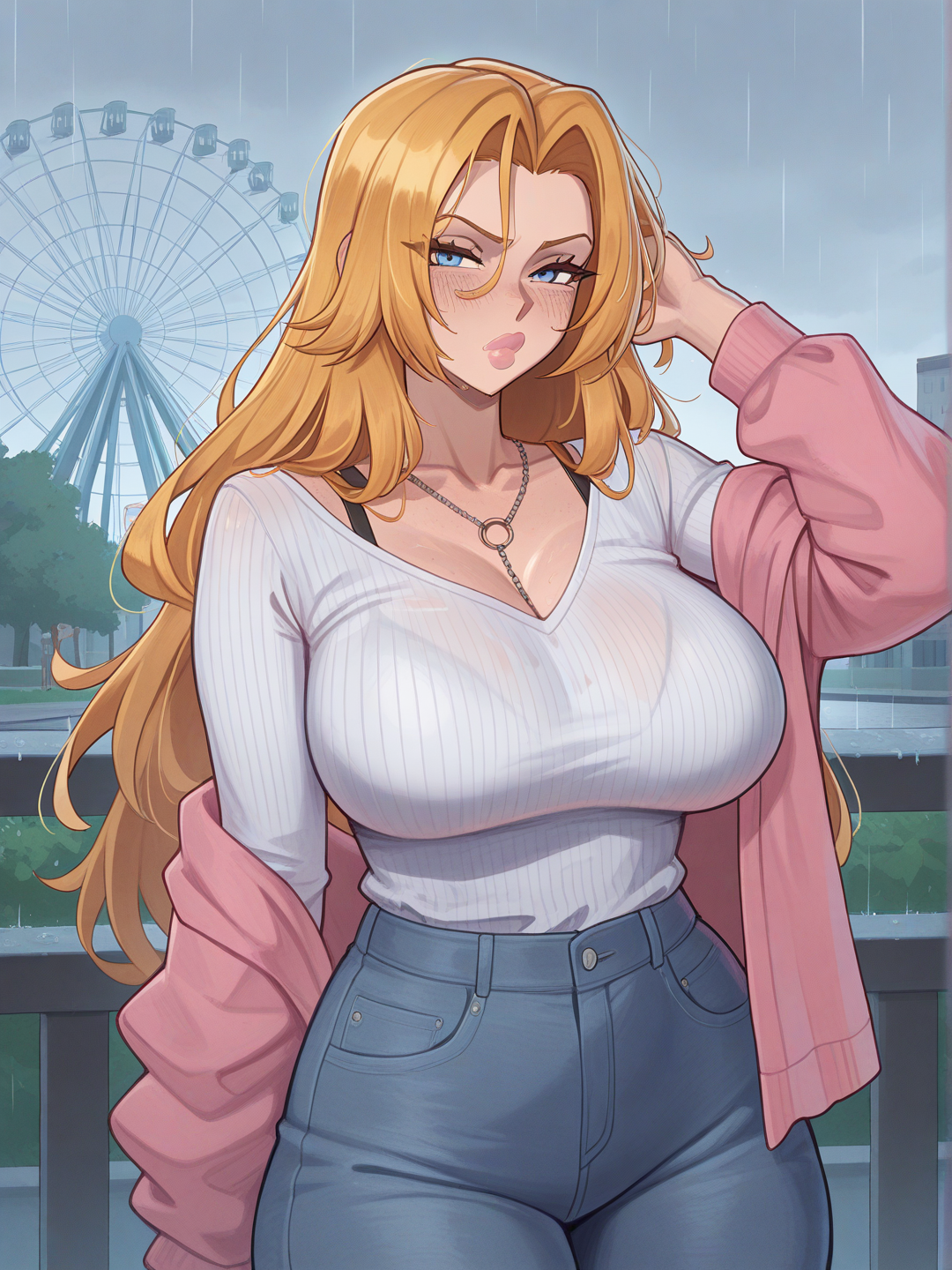 The rains ruining my hair😕