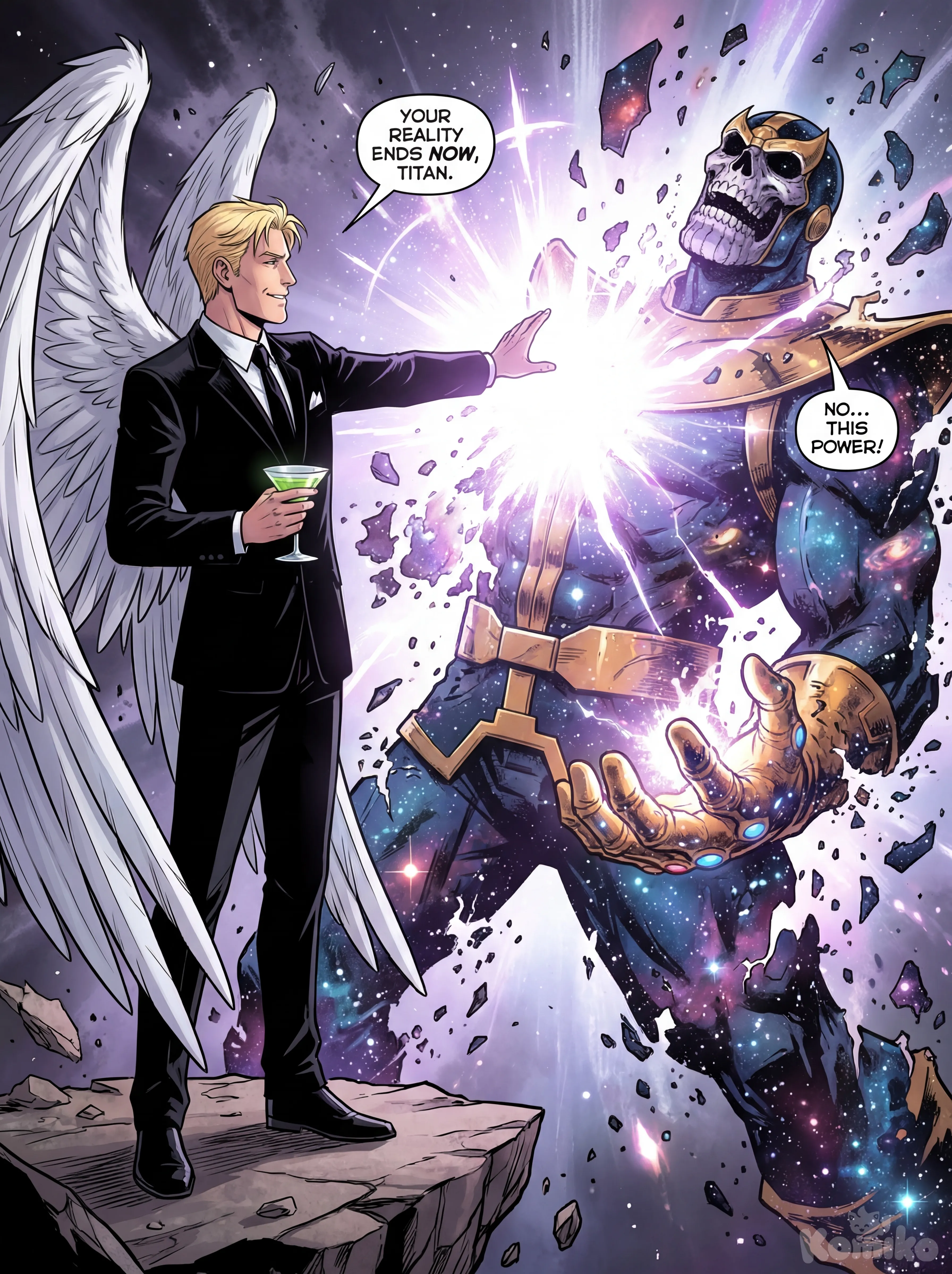 Lucifer Morningstar (DC Cómics) VS Thanos Regulator Astral 