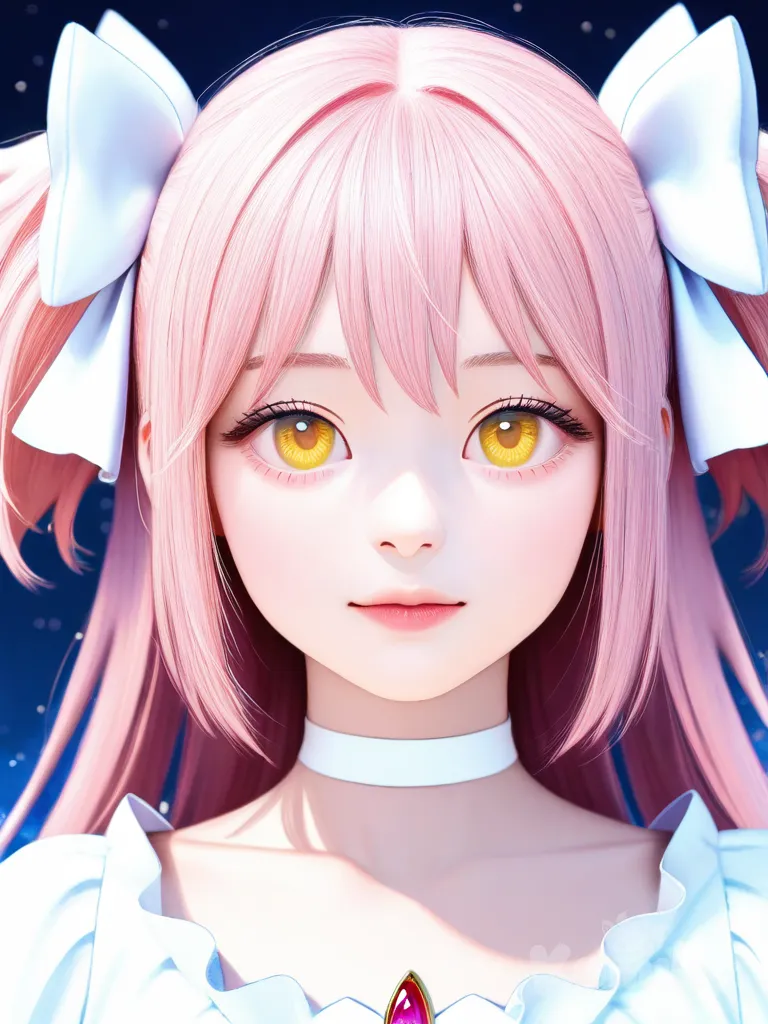 @Ultimate_Madoka, [semi-realistic-portrait-style], blurred background