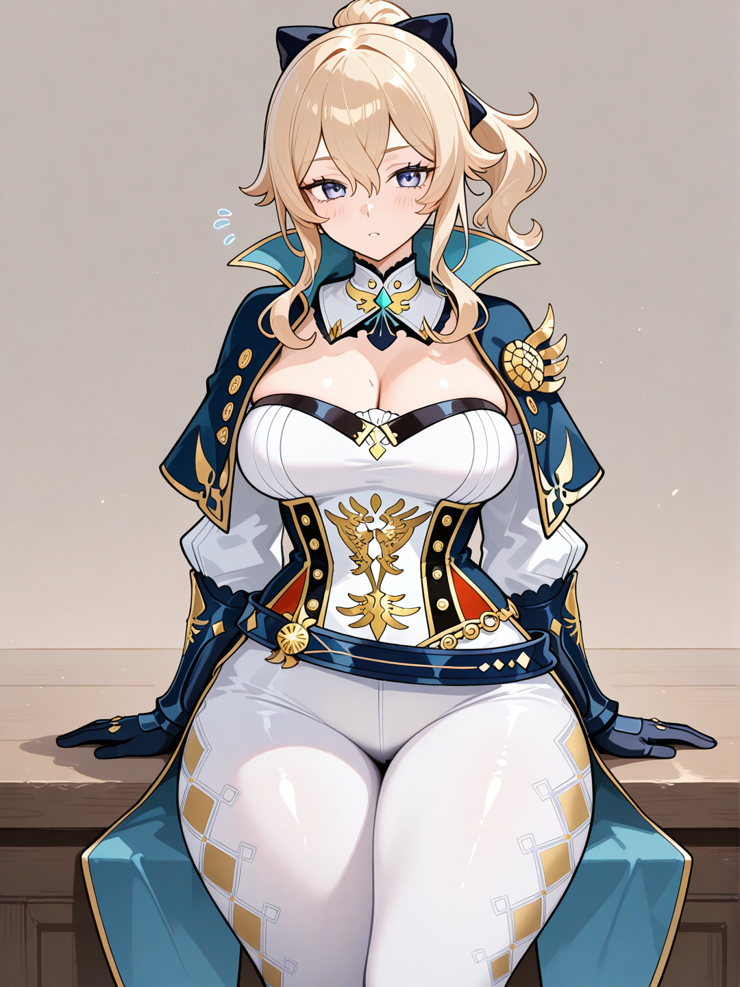 @Jean_(Genshin_Impact) У неё большая грудь и большие бедра