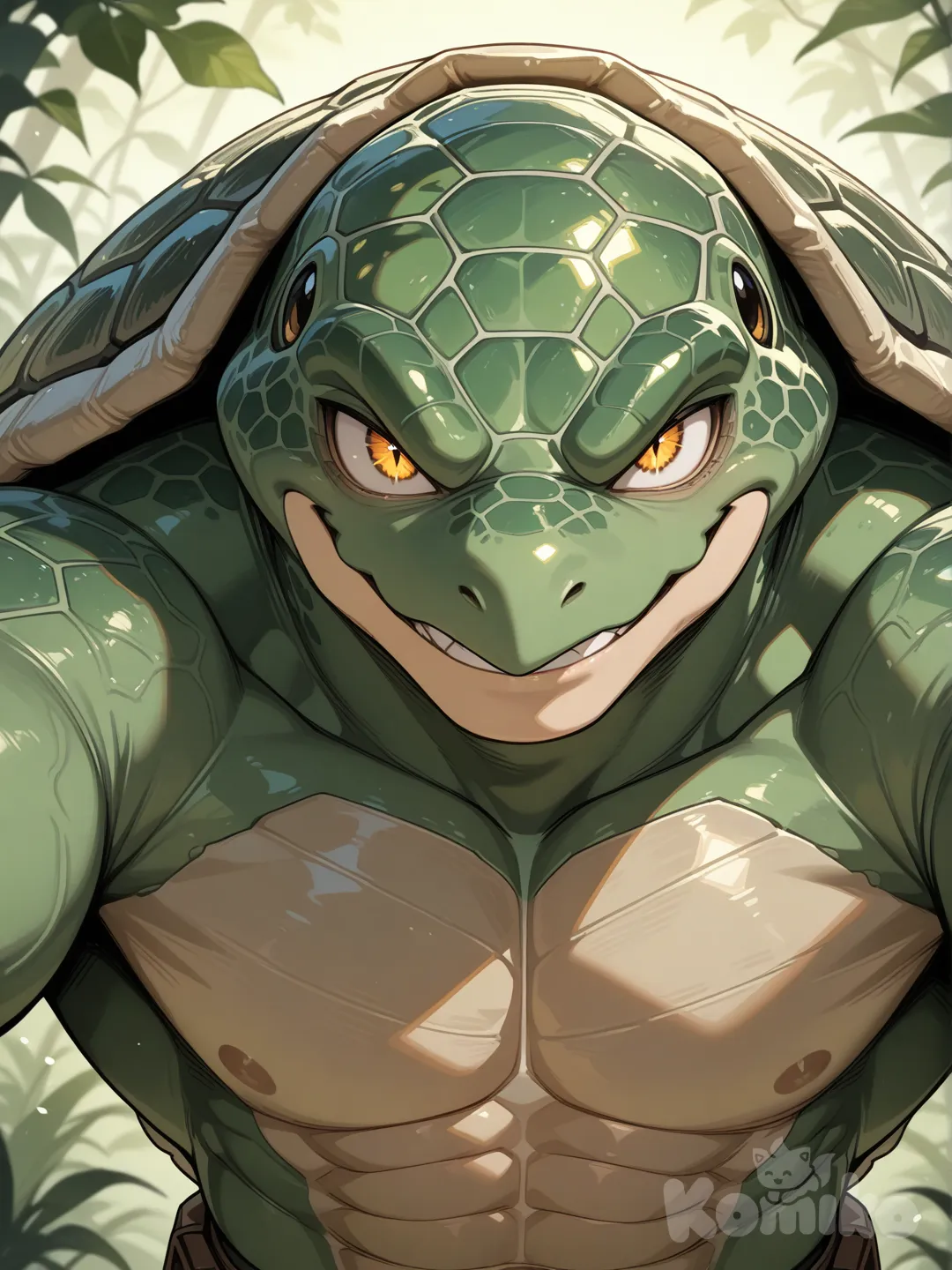 create a handsome turtle