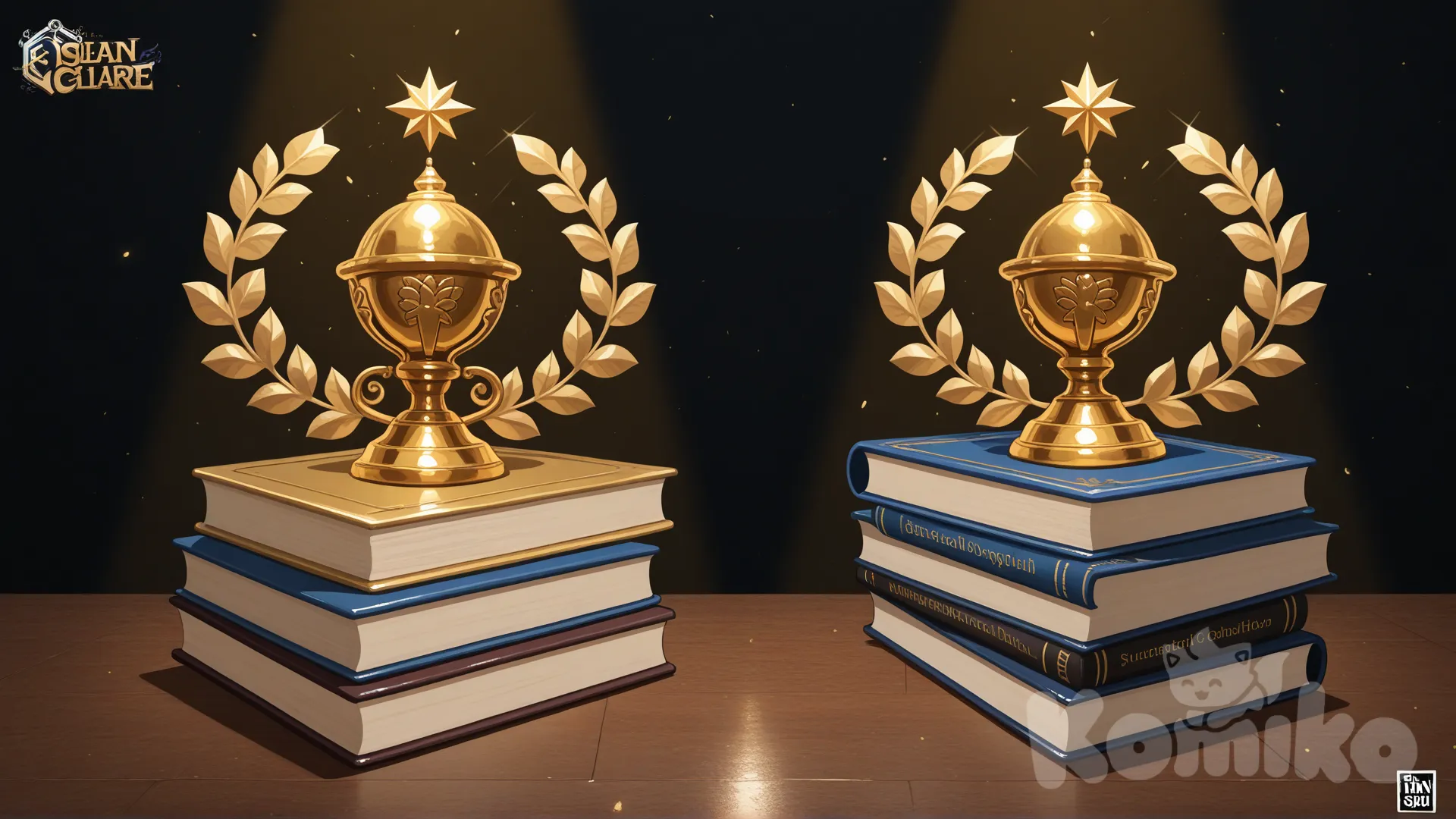 Event logo design, Rung Chuông Vàng school competition version,
for THPT NGUYỄN ĐÌNH CHIỂU,
golden bell symbol in the center,
academic style, education theme,
laurel wreath, books, light rays,
gold and navy blue color scheme,
modern clean typography in Vietnamese text:
“RUNG CHUÔNG VÀNG – THPT NGUYỄN ĐÌNH CHIỂU”,
professional, school event branding,
flat design with slight 3D lighting,
high detail, sharp vector look,
Full composition,
1980x1080px,
transparent or dark background