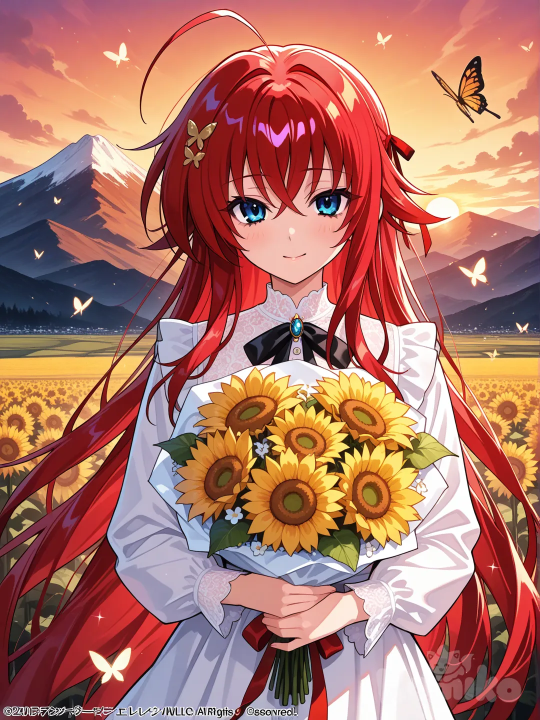 Rias Gremory en las montañas