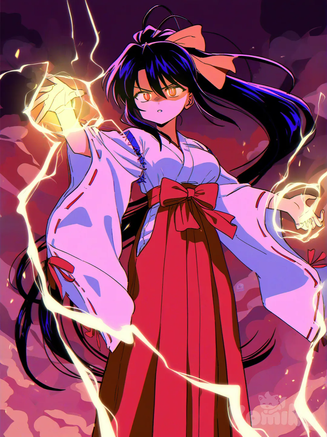 Akeno Himejima con estilo de los 90's