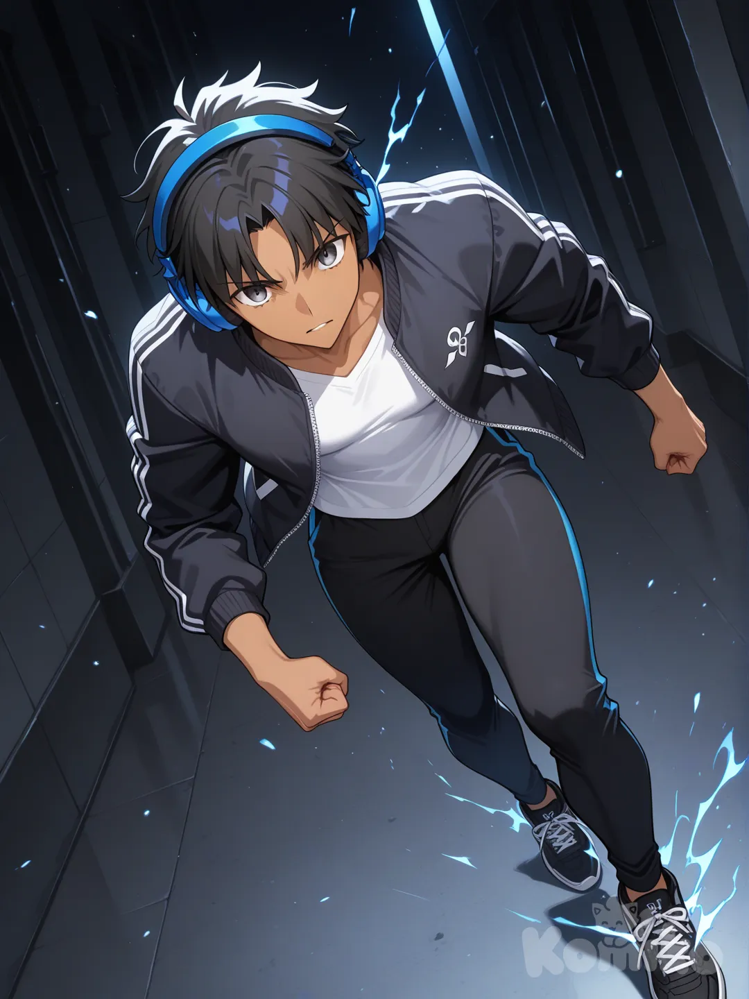 fate anime style character, heroic pose, anime art, epic scene, @gio-D9UU