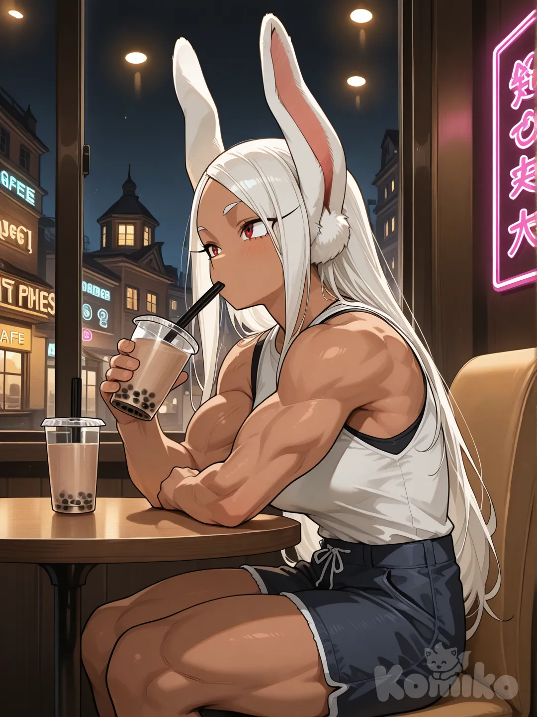 @Mirko, bubble tea, night, cafe