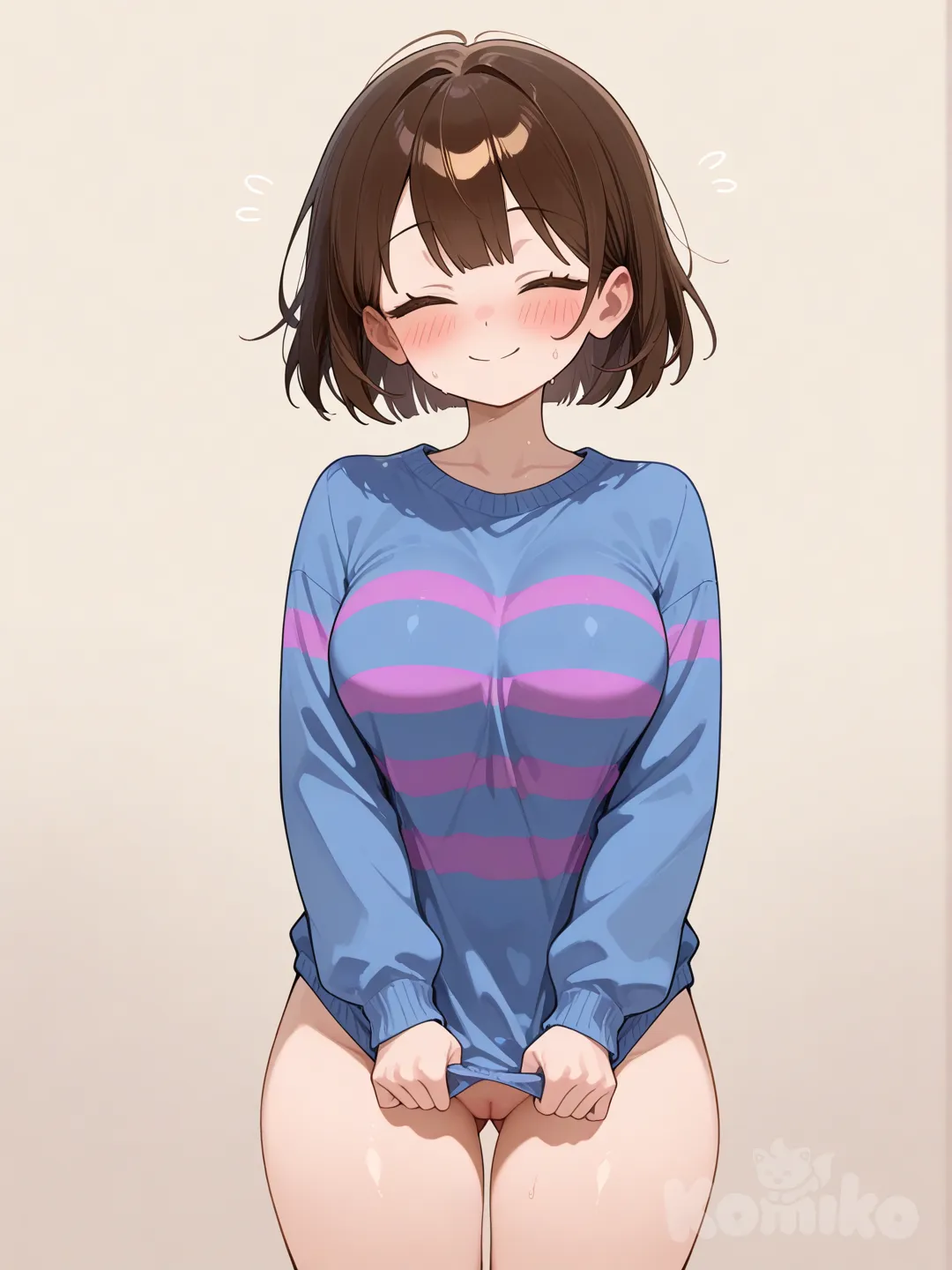 F: "Don't look stupid~"