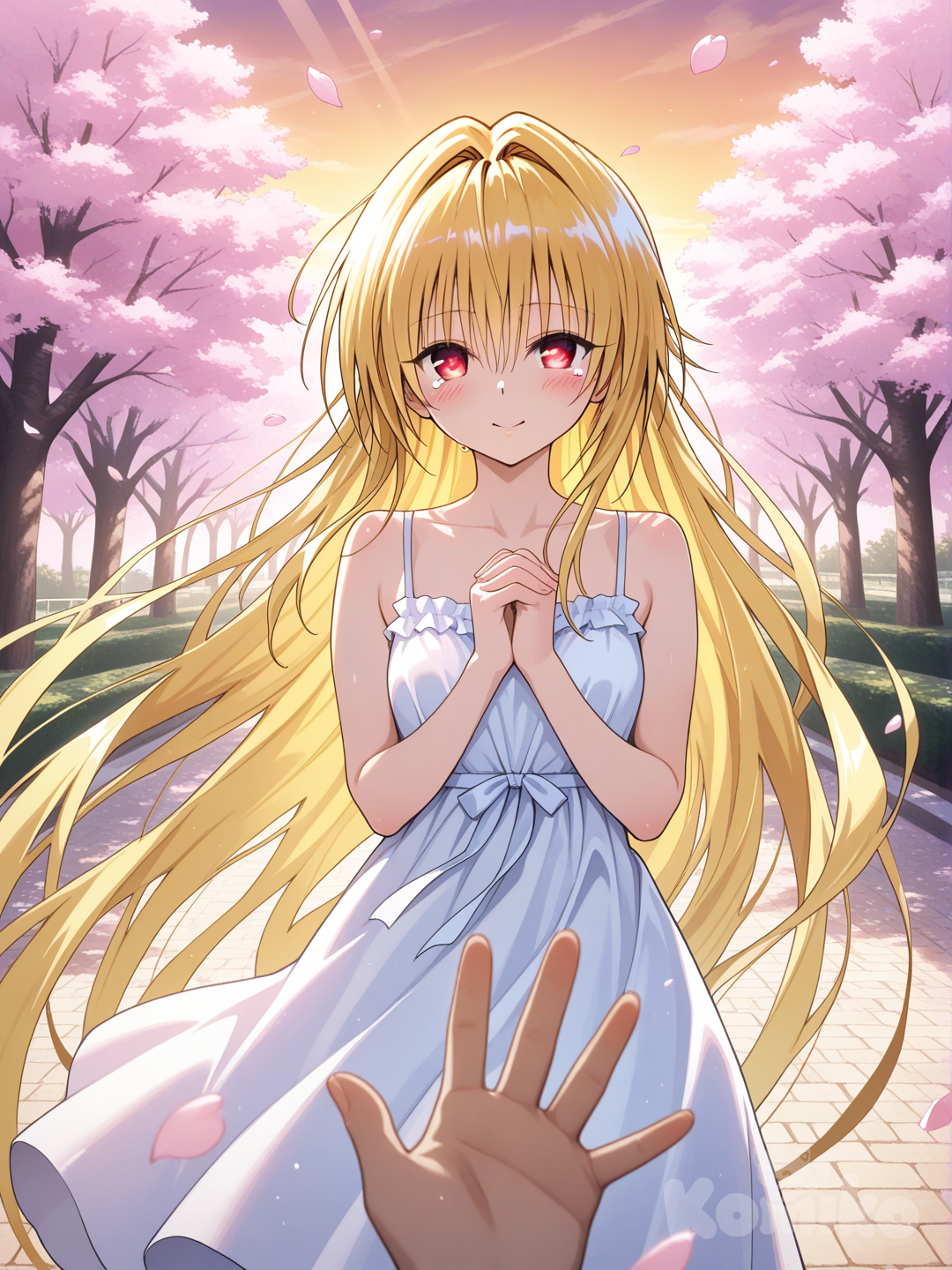 ℳʚ❤︎ɞ様・有難うございました✨ AIアート: The Moment She Reached Back | KomikoAI