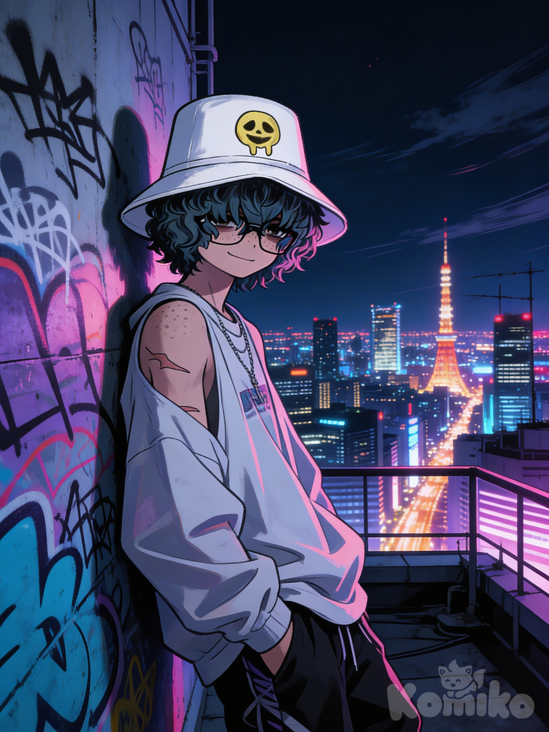 Nighttime Graffiti *it's actually nighttime irl rn*