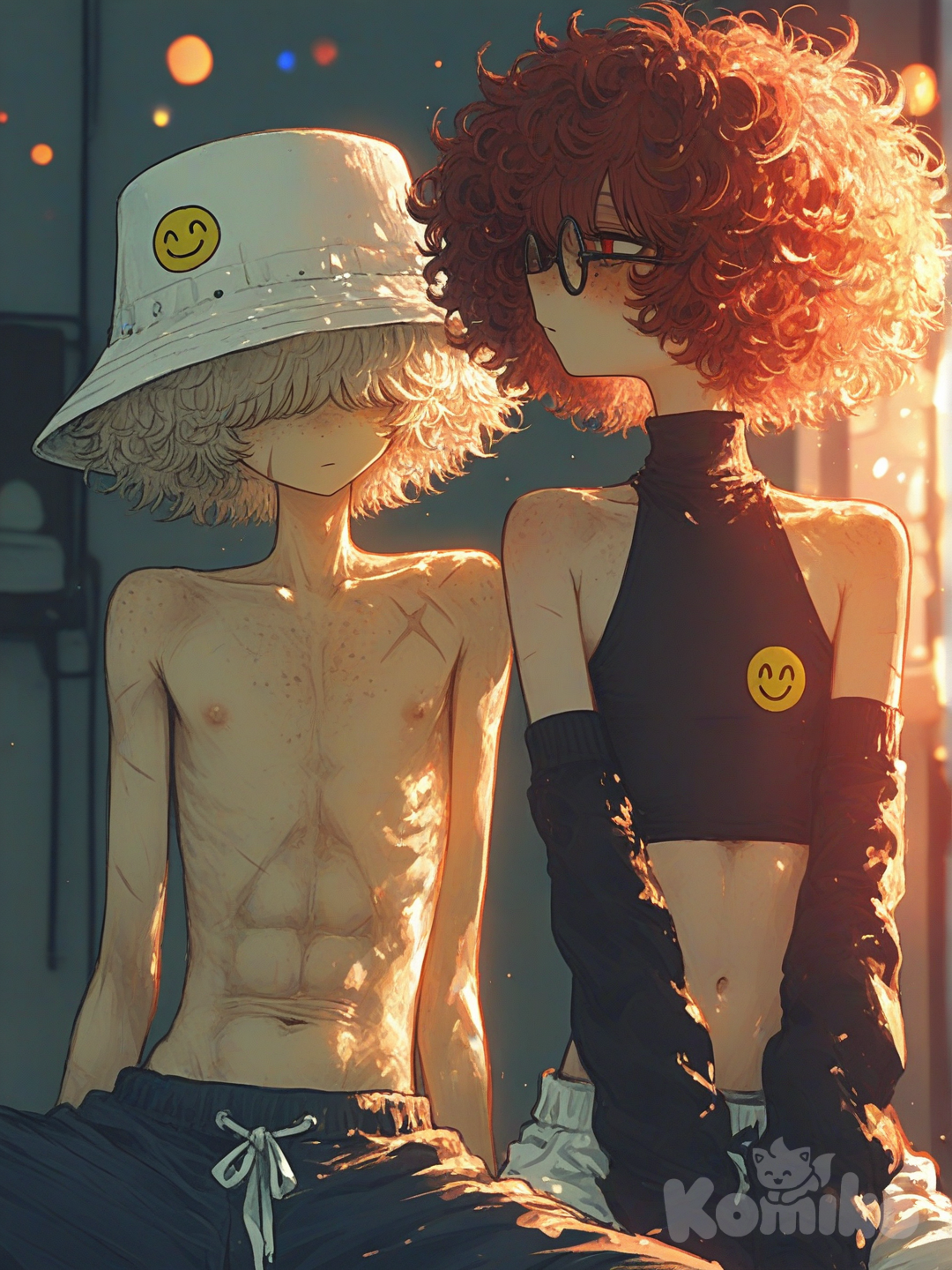 Yoo they bleached me and made my friend feminine (I'm dying😂)