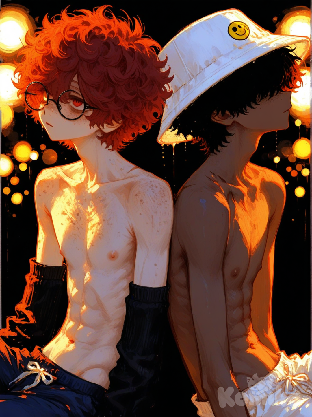 Me and my best friend (he stole my glasses lol)