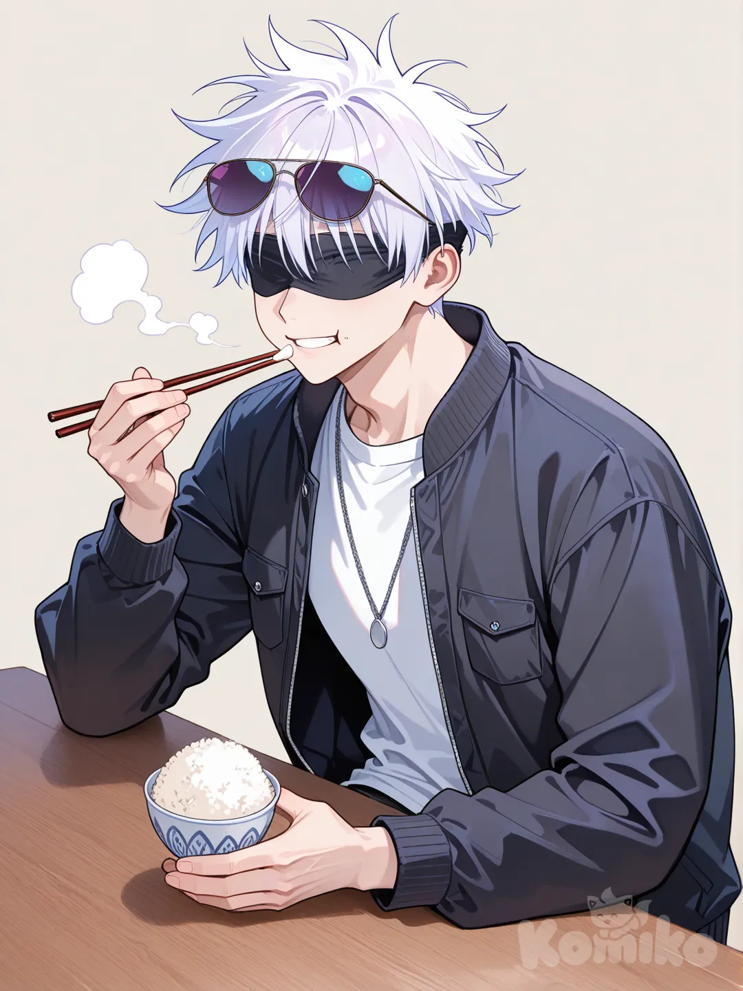 五条悟ご飯食う