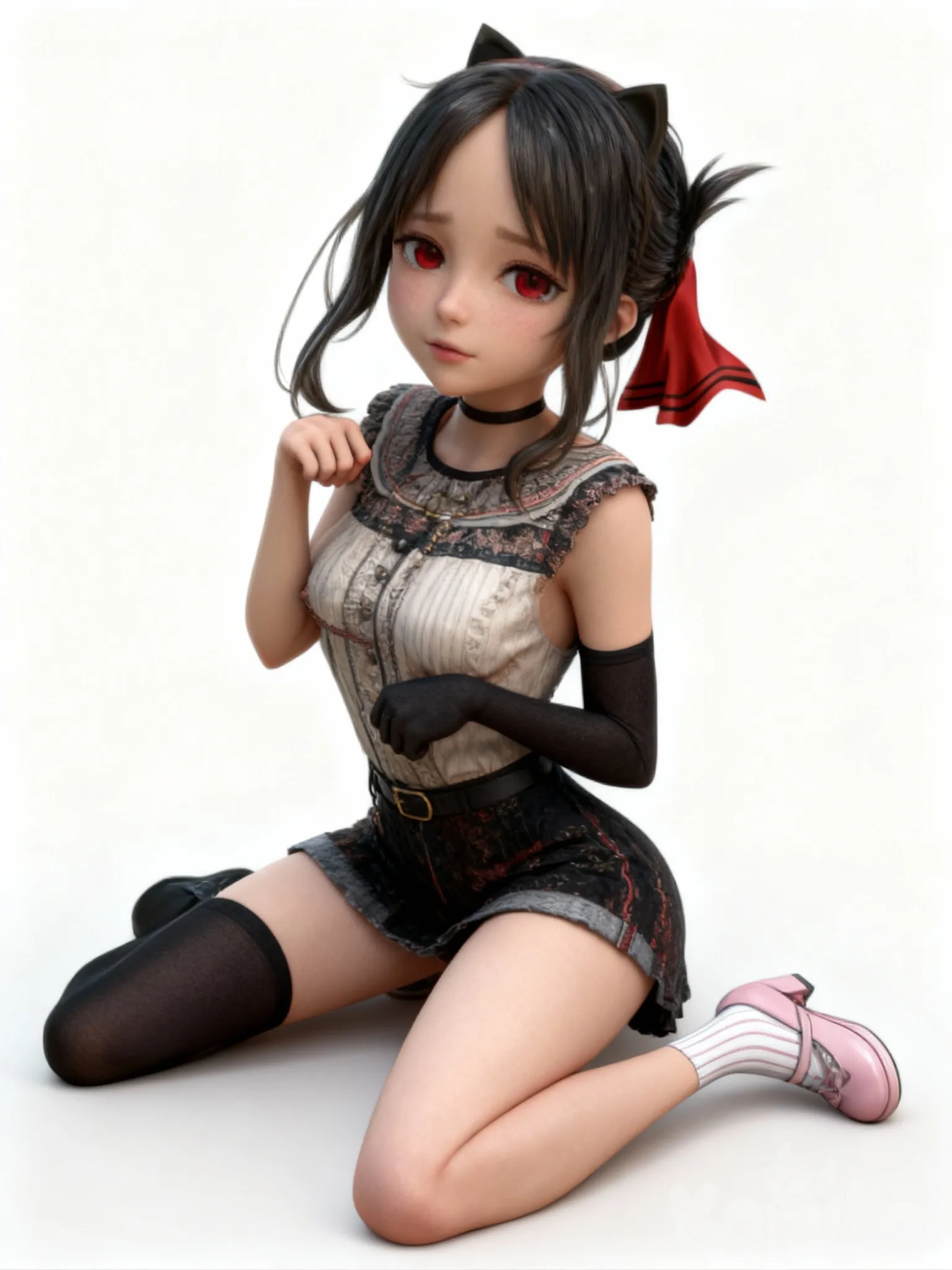 18+, shino. give me a realisic outfit from a 19 year old german woman in this outfit from shino