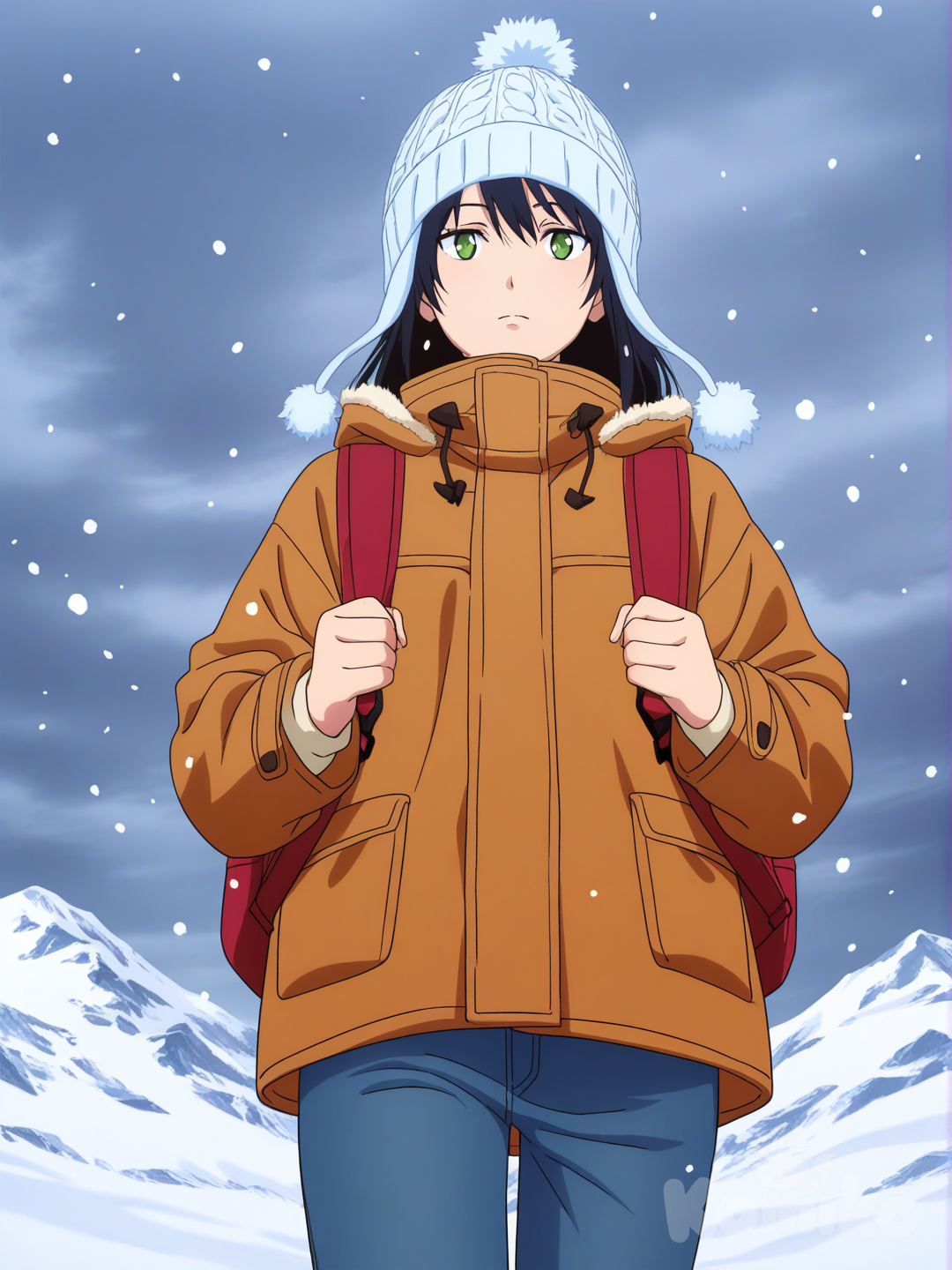 an unplanned hike in the mountains[pop-anime-style]