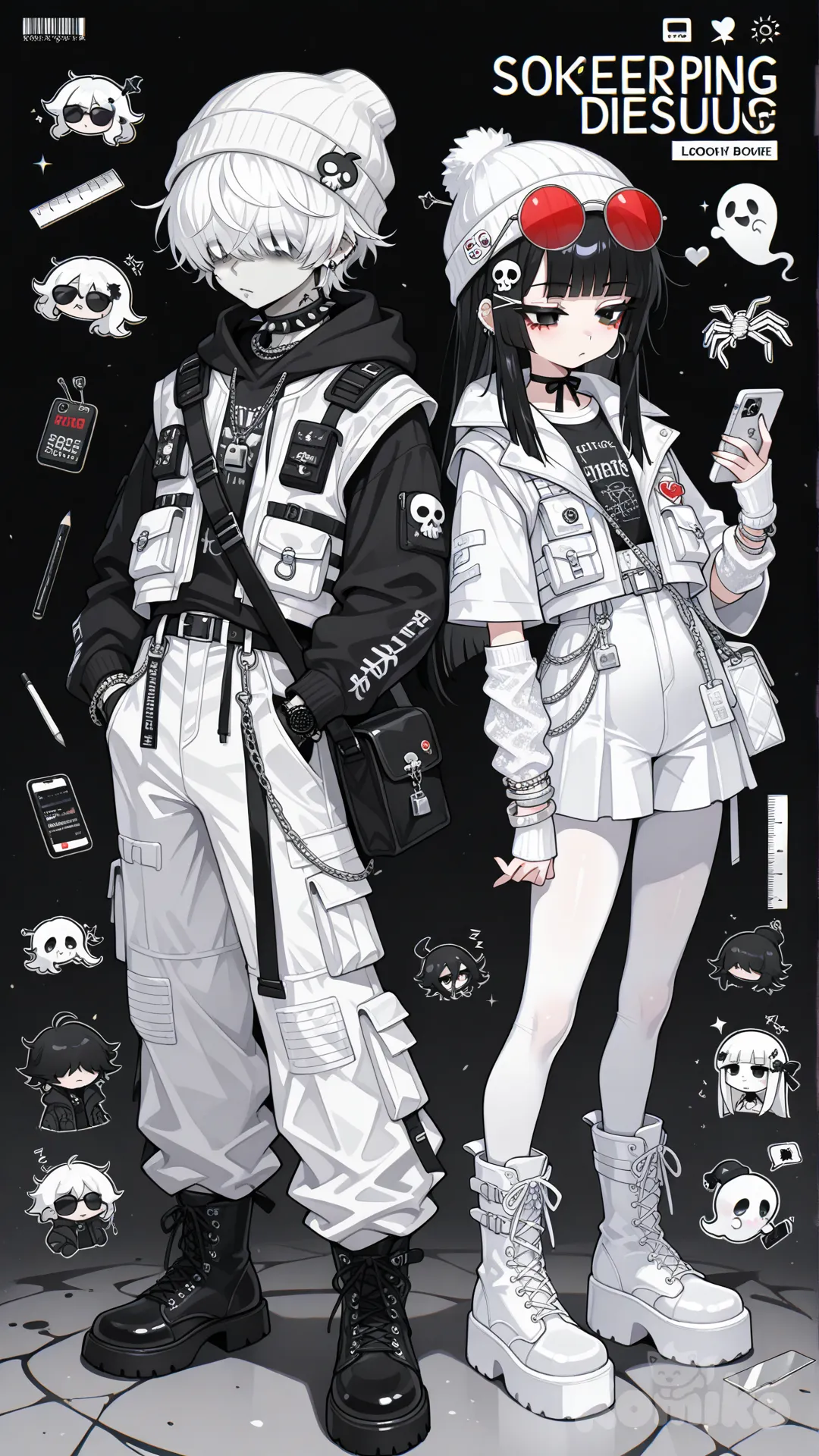 Mom... There is creepy people at are door...