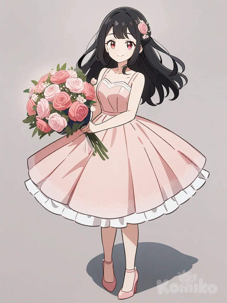 Niku in her second bridesmaid dress!