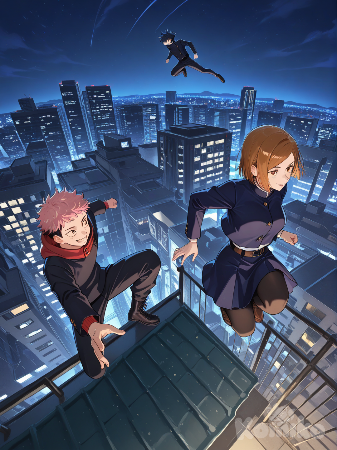 jumping from rooftop