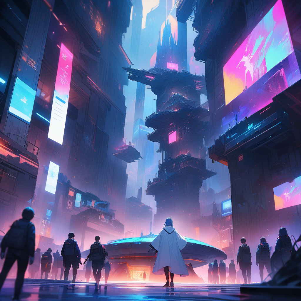 viñeta 1 de noche muestra un lugar iluminado alejado de la poblacion,viñeta 2 y 3 muestra un laboratorio muy futuristico,con armas etc,4 viñeta muestra alguien de espaldas con una vata pelo libro y pelo de color azul marino,q la imagen tenga color