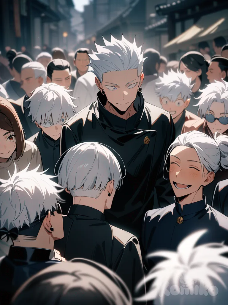 Gojou Satoru, (Jujutsu Kaisen), Getou Suguru, Ieiri Shoko, gathering together