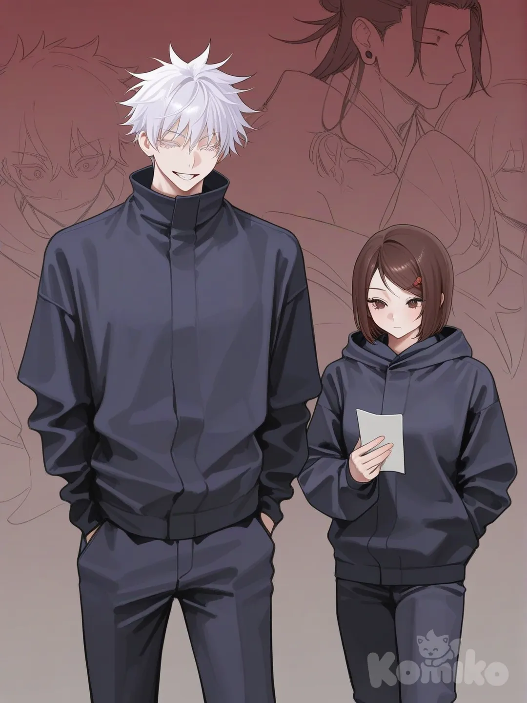 Gojou Satoru, (Jujutsu Kaisen), Getou Suguru, Ieiri Shoko