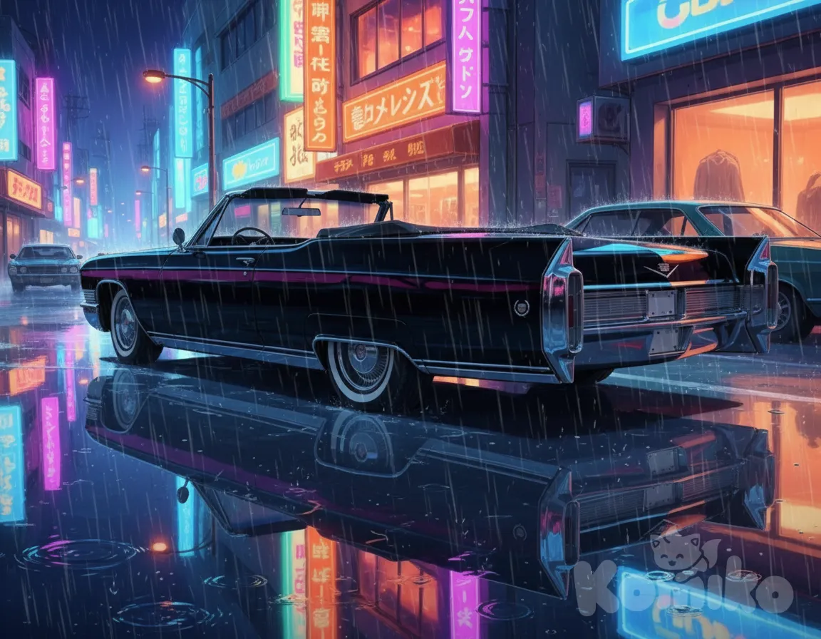 65 Cadillac In The Rain