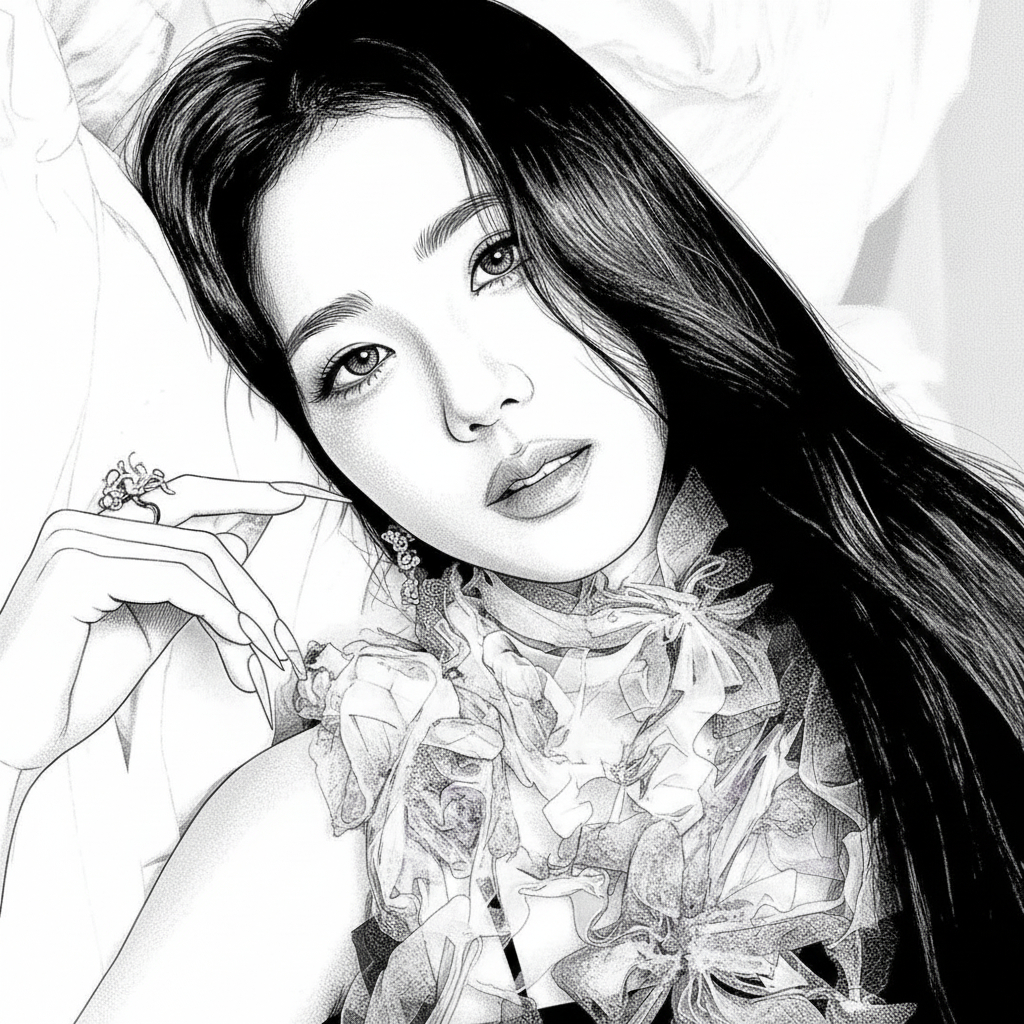 Kim Jisoo in a manga!