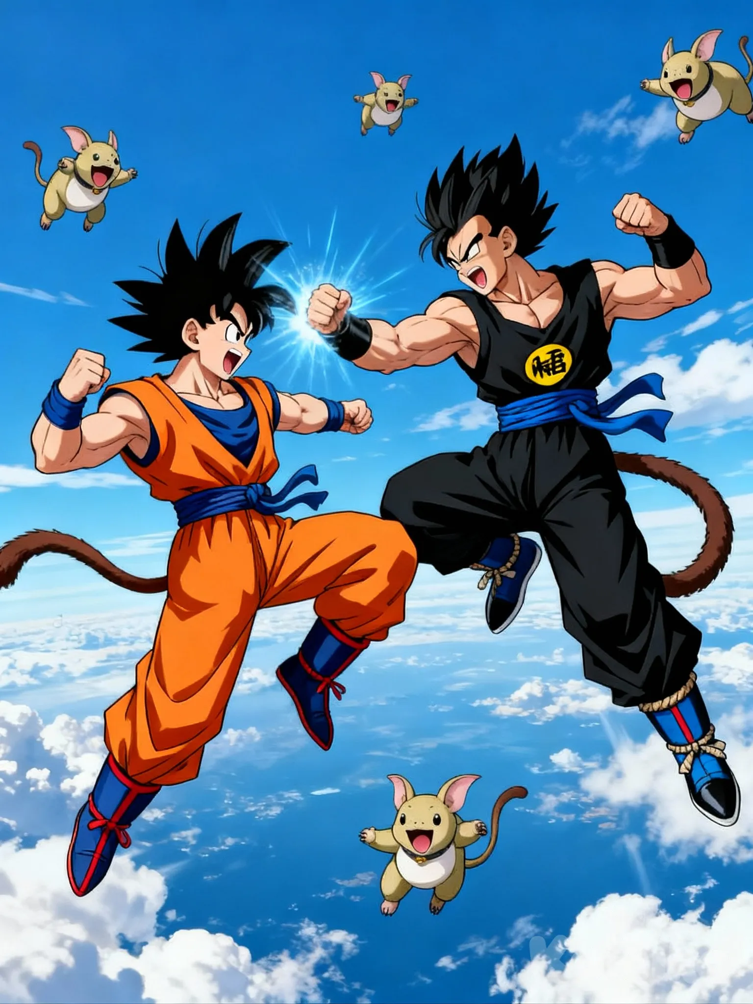 Teacher and Student sparing 