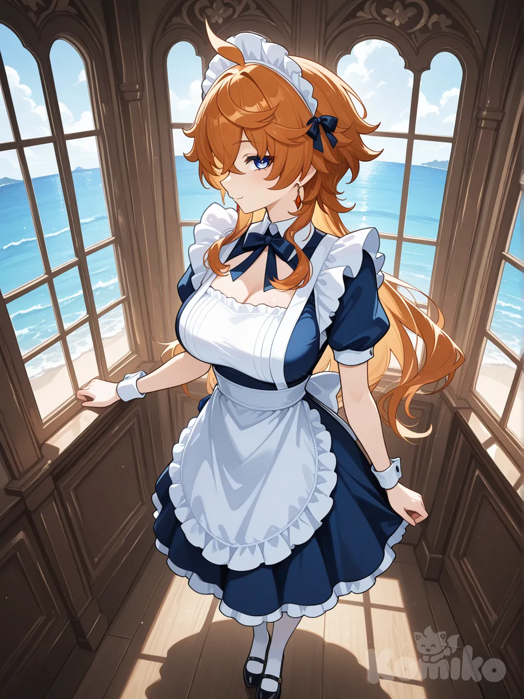 Tartaglia (Genshin Impact) as a longhair woman