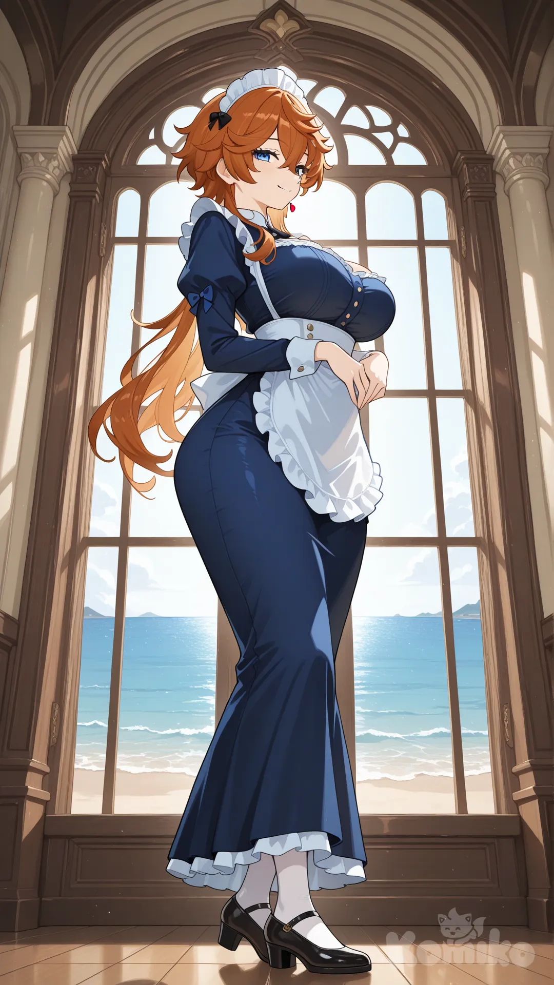 Tartaglia (Genshin Impact) as a longhair woman