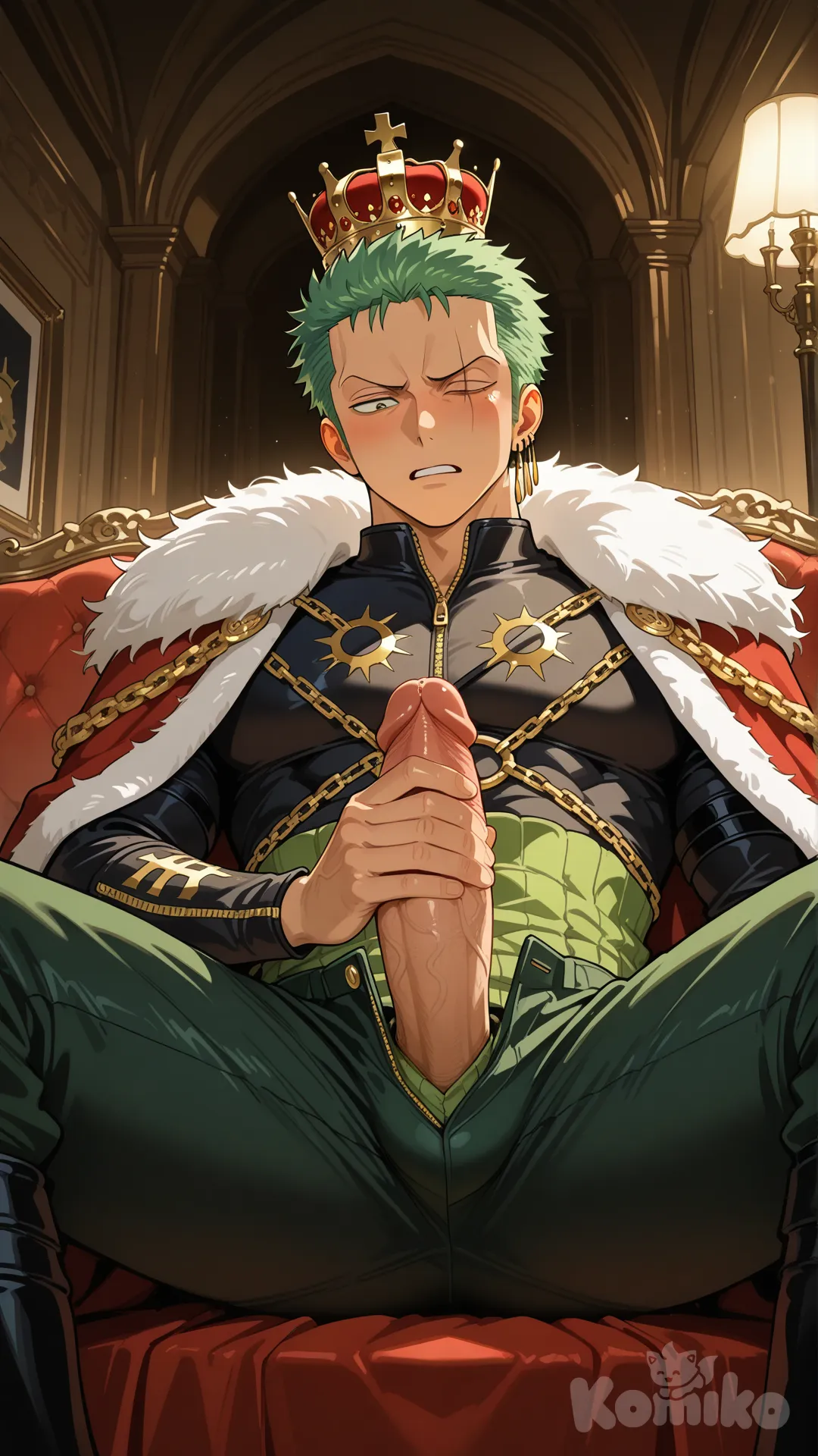 王様ゾロのオナニー