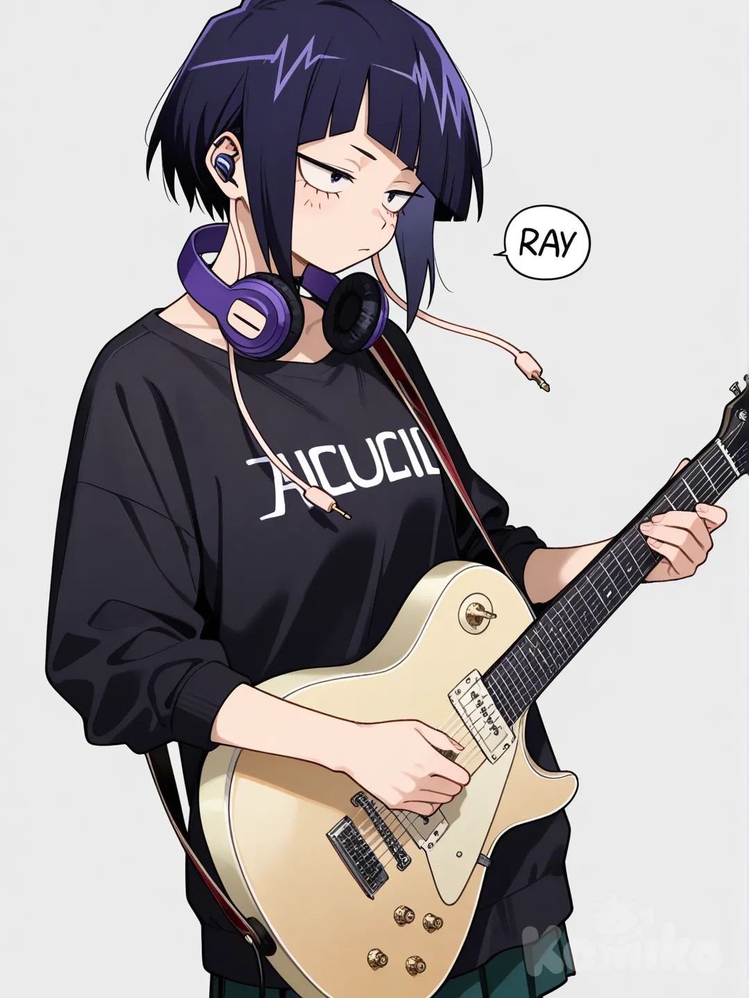 @Jirou_Kyouka tocando la guitarra